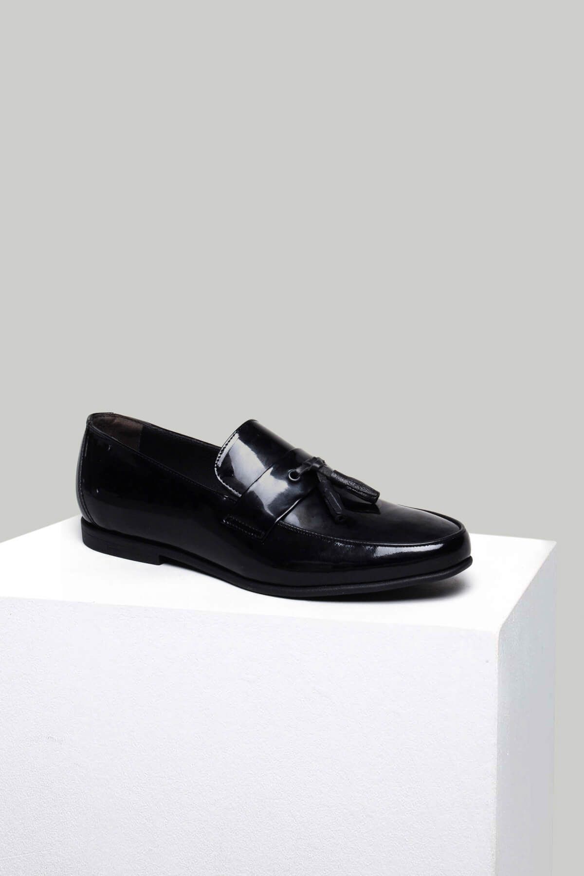 Derimod Hakiki Deri Siyah Erkek Loafer Ayakkabı