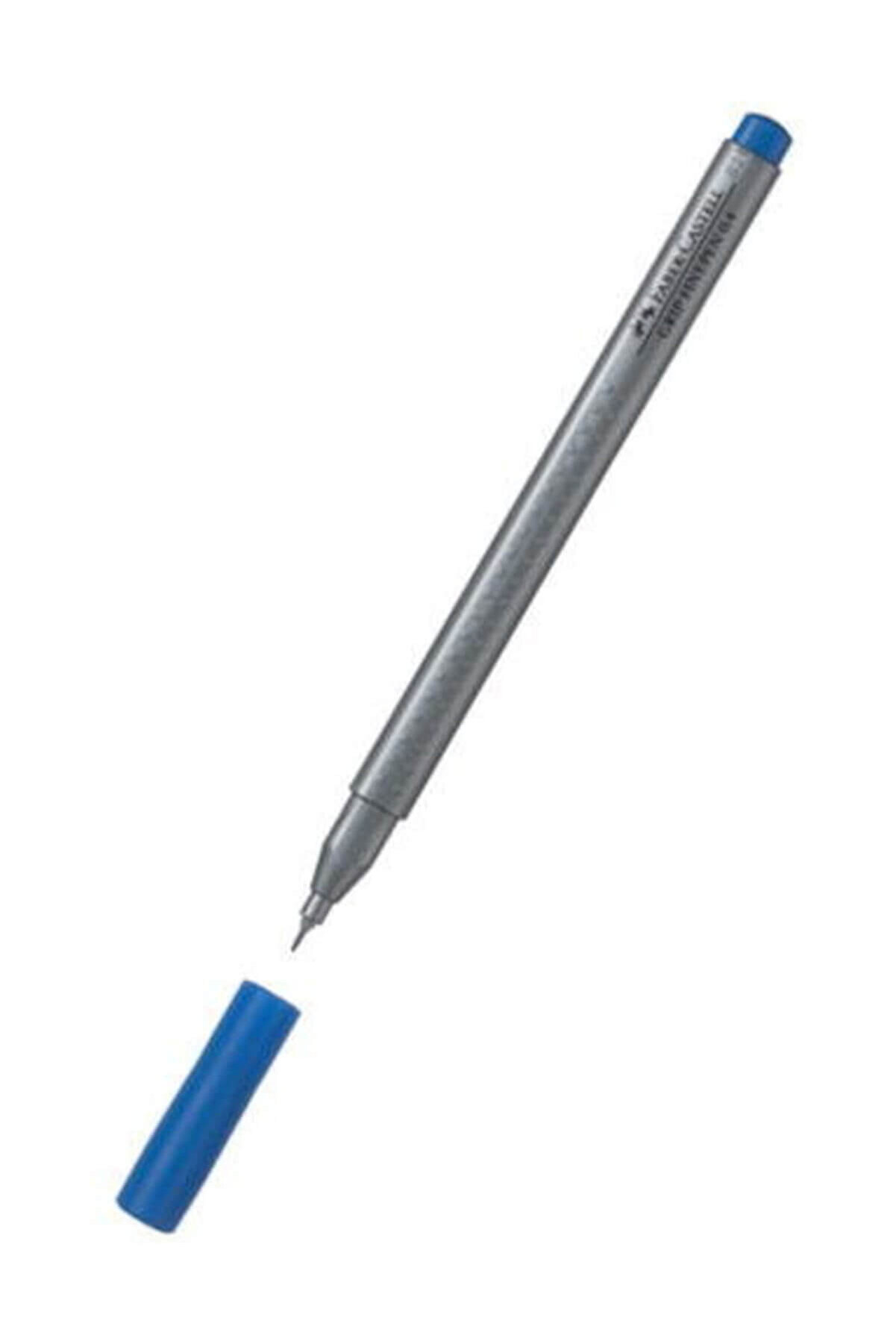 Faber Castell Grip Finepen Ince Uçlu Kalem 0.4 Mm Koyu Mavi 10lu