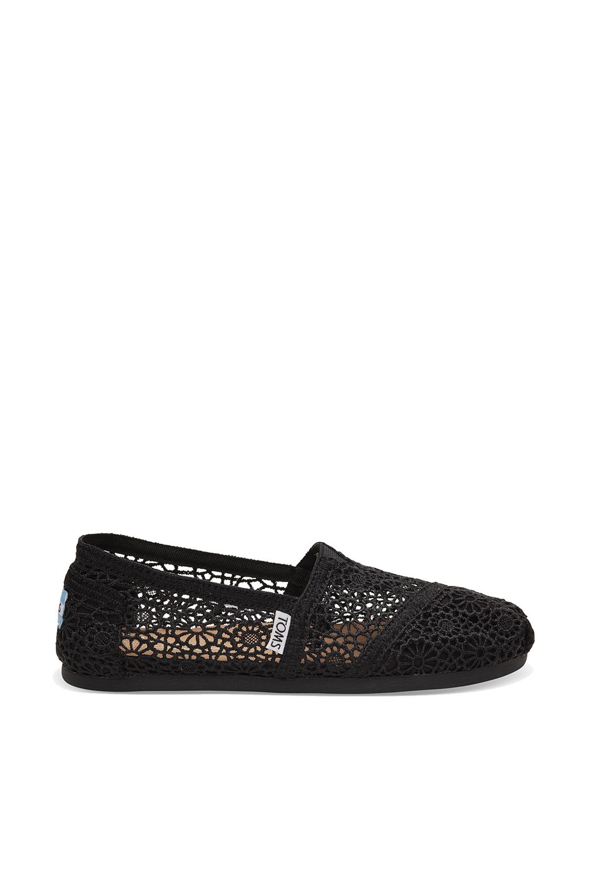 Toms Kadın Espadril - Black Moroccan Crochet Wm Alpr Esp