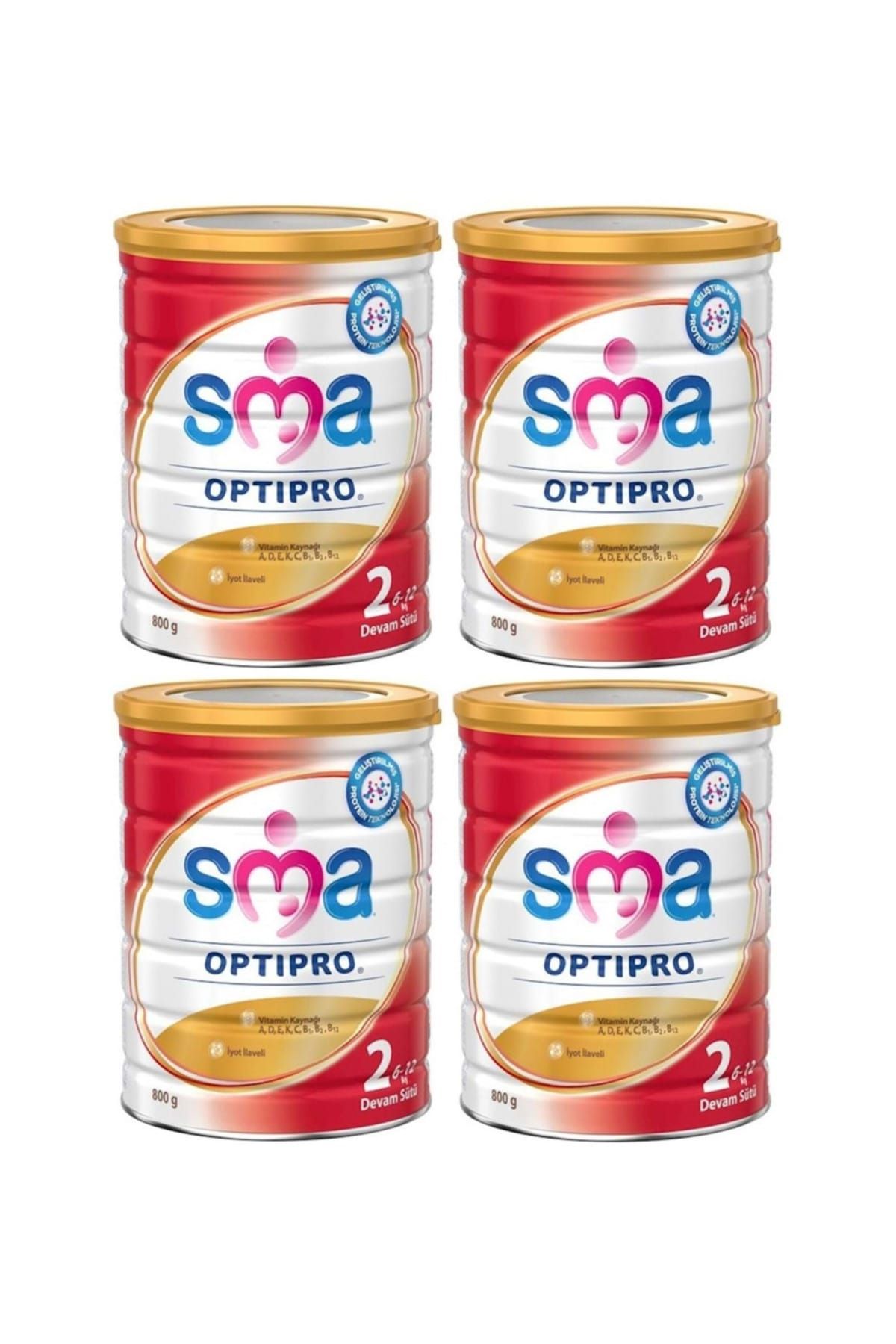 SMA Optipro Devam Sütü 2 Numara 800 gr x 4 Adet