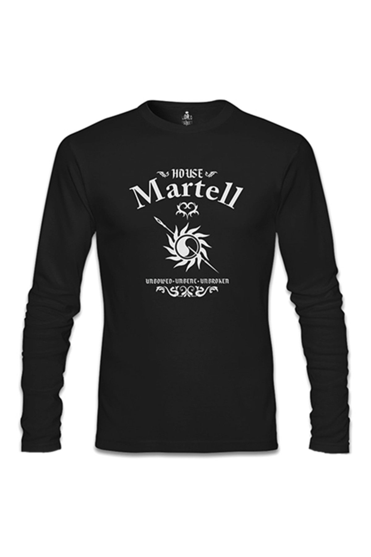 Lord T-Shirt Game of Thrones - House Martell Unbroken Siyah Erkek Sweatshirt - sl-800