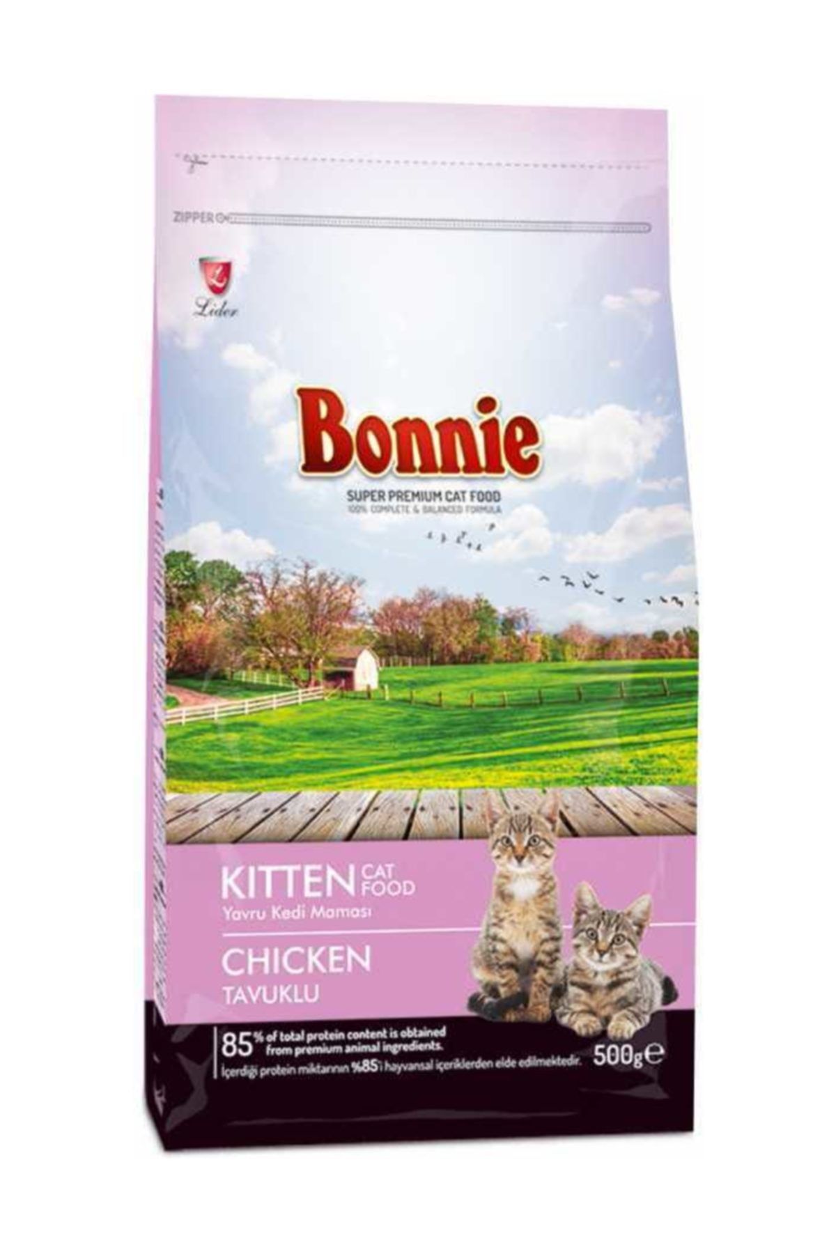 Bonnie Cat Kitten Tavuklu Yavru Kedi Kuru Maması 350 gr + 150 gr Bonus