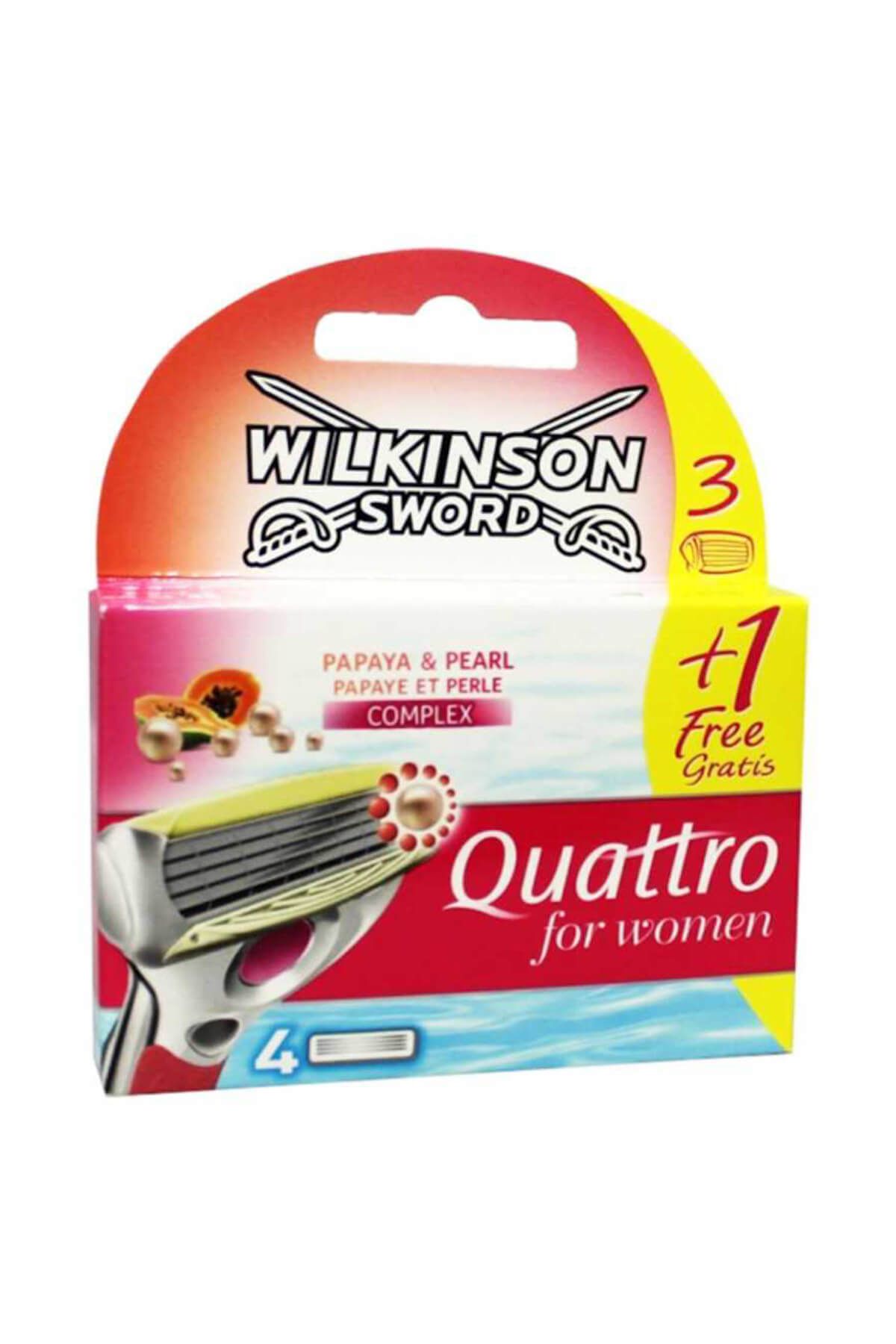 Wilkinson Sword Quattro For Women - 3+1 Yedek Kartuş