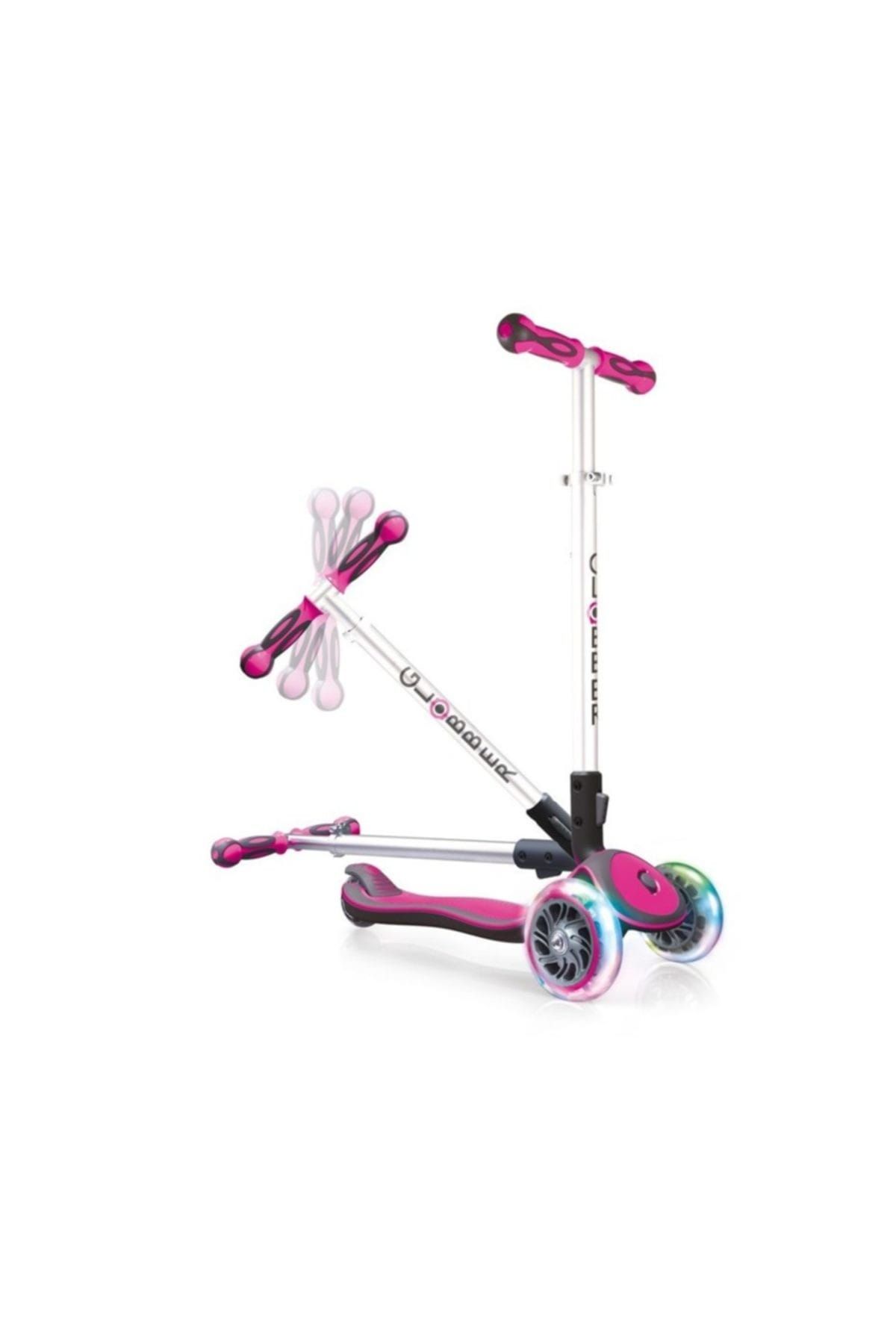 Globber Scooter Elite Katlanan Full Işıklı Pembe 449-110 U286556