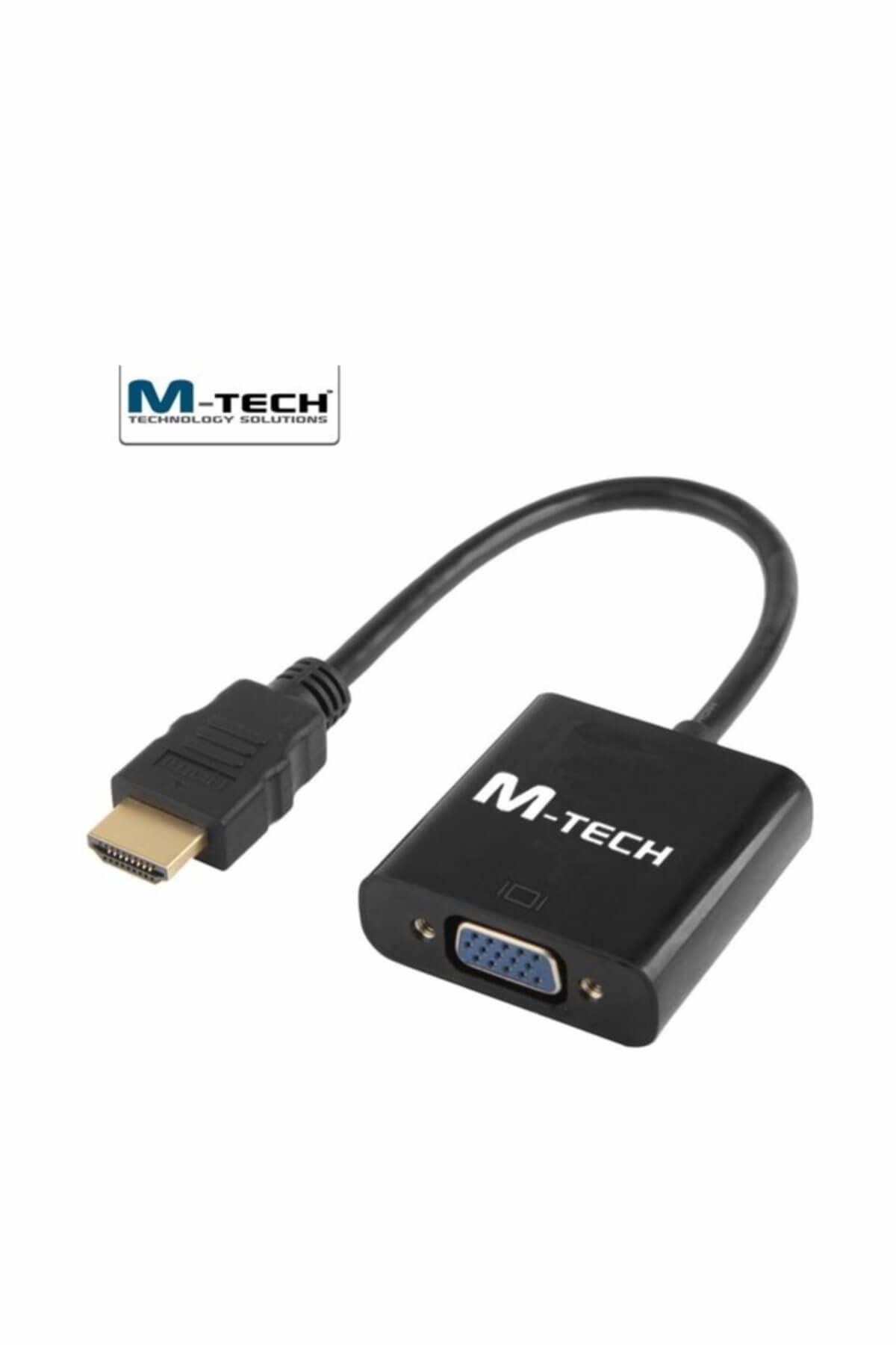 M-TECH MHVC0052 HDMI - VGA Çevirici, Ses Destekli, 1080P