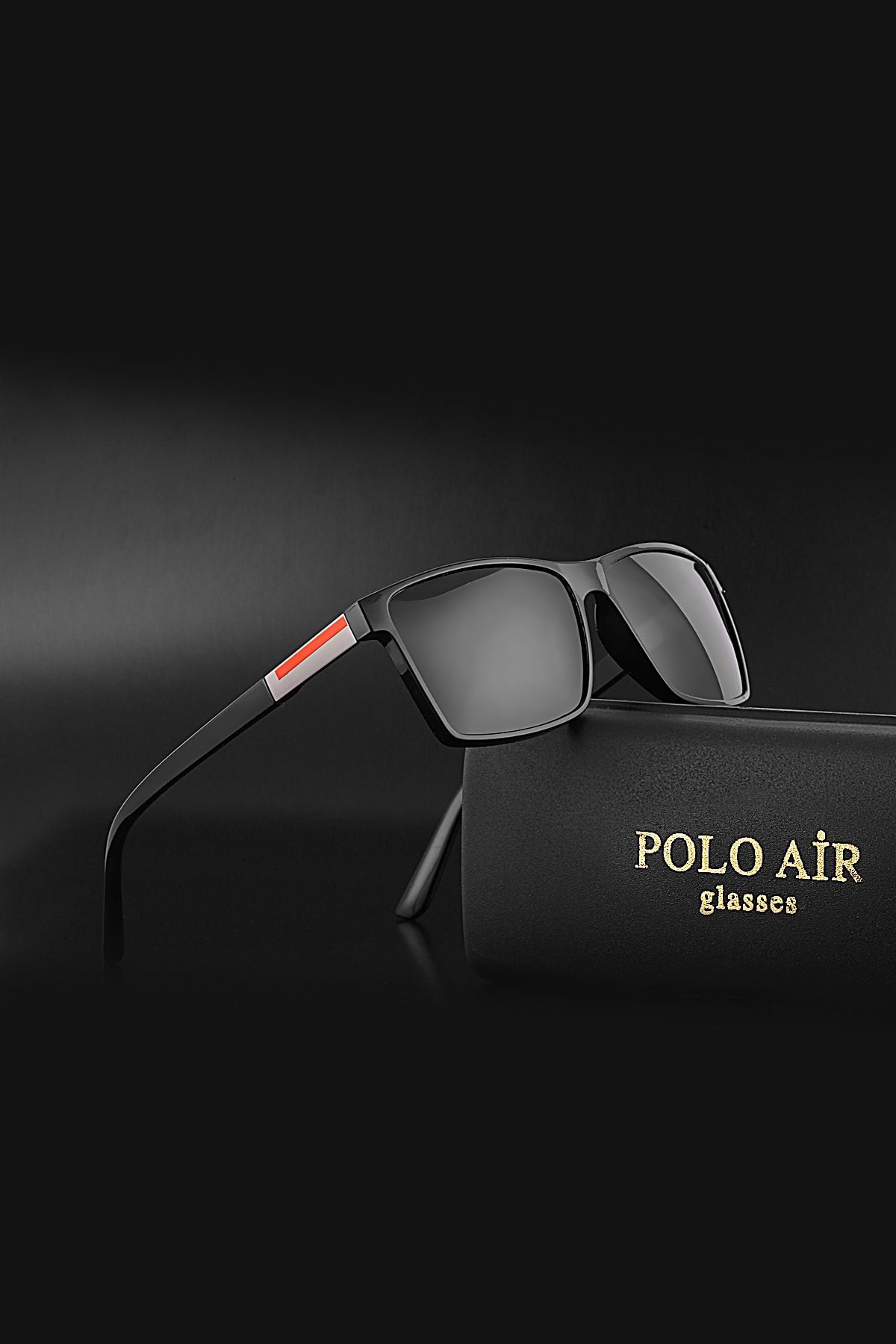 polo air Polarize Erkek Güneş Gözlüğü Siyah Renk