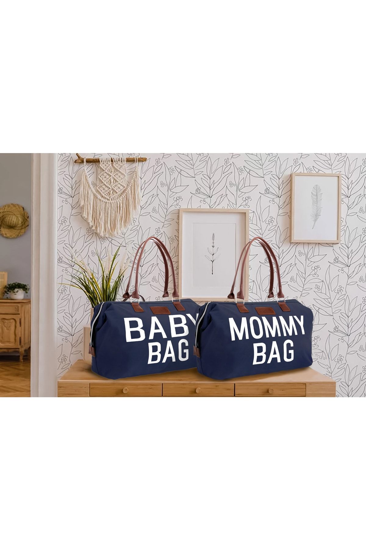 CHQEL Ikili Anne Ve Bebek Çanta Seti, Mommy Ve Baby Bag Ikili Set, Doğum, Hastane Ve Seyahat Çantası