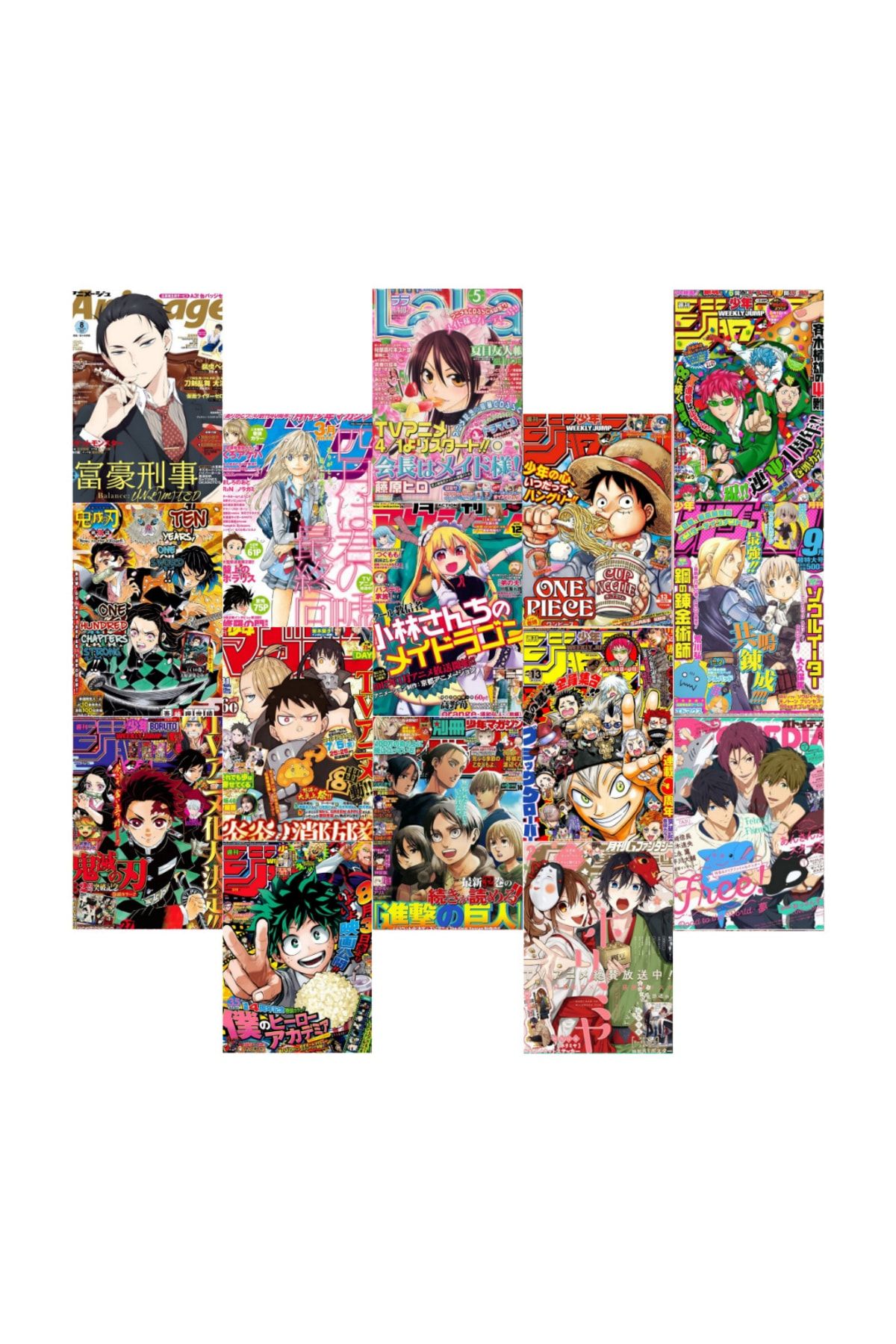 Ororabutik Anime Duvar Kağıdı Poster Seti-15li
