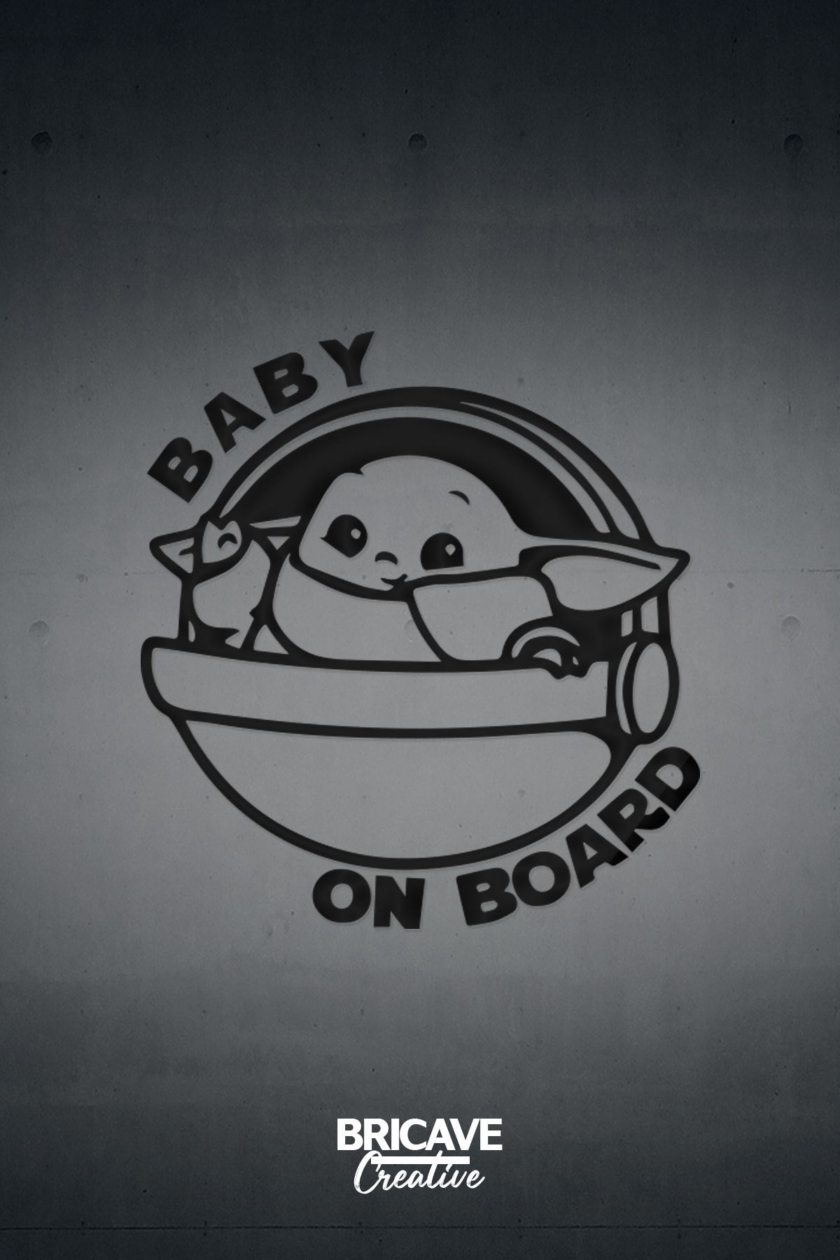 Bricave Baby On Board Starwars Araba Sticker 26x28cm