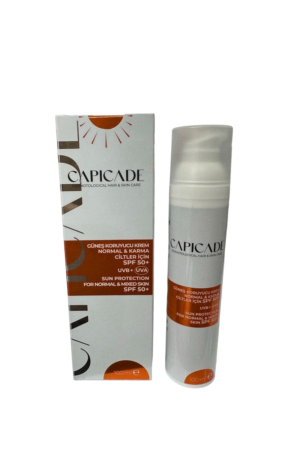 Capicade For Normal Mixed Skin Spf50+  Normal ve Karma Cilt  Güneş Kremi