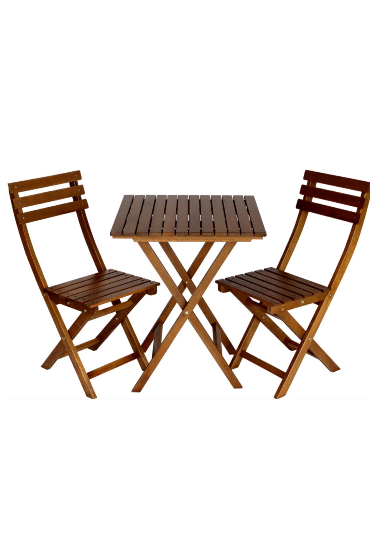 Ustoll Furniture Ada Ahşap Oturma Takımı Sandalye Masa Takımı Bahçe Masa Takımı Balkon Masa Takımı