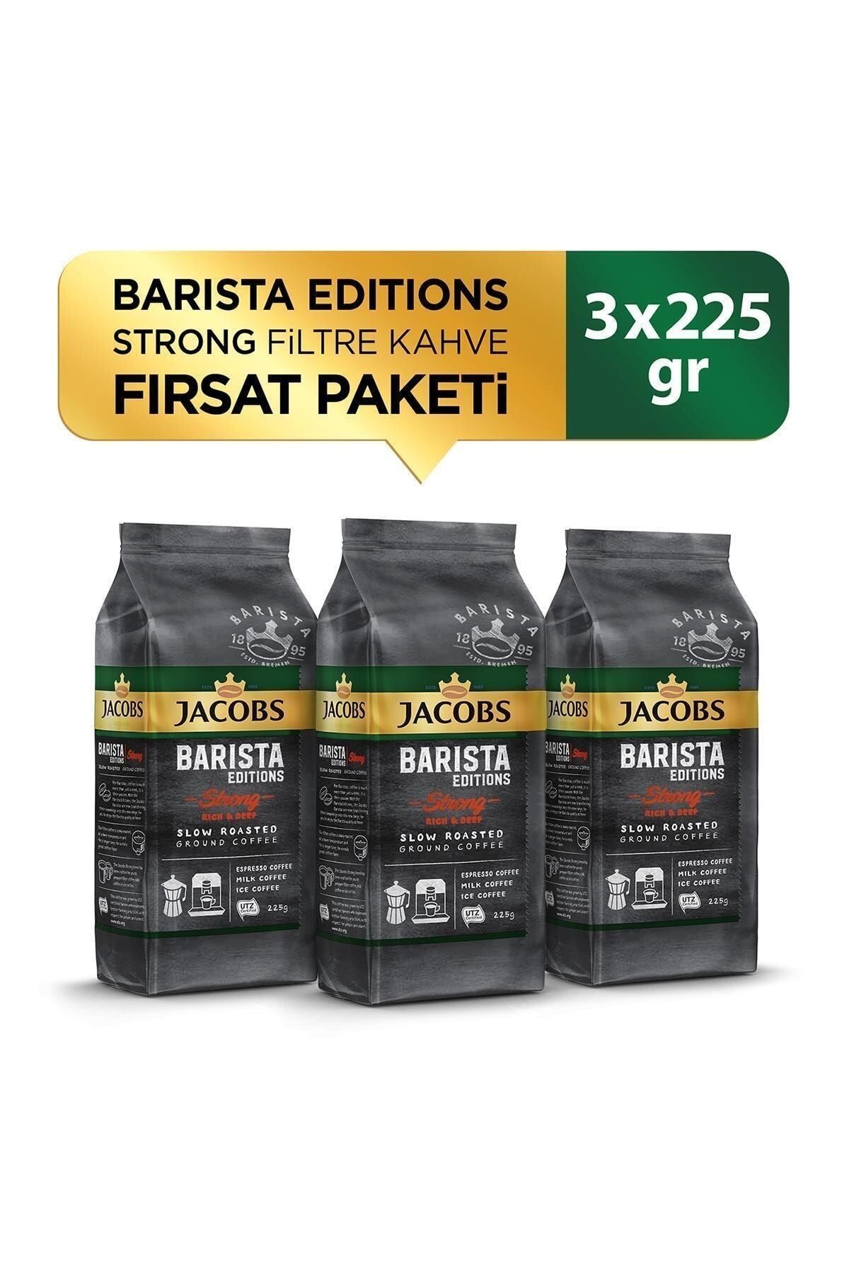 Jacobs Barista Editions Strong Filtre Kahve 225 gr X 3 Adet