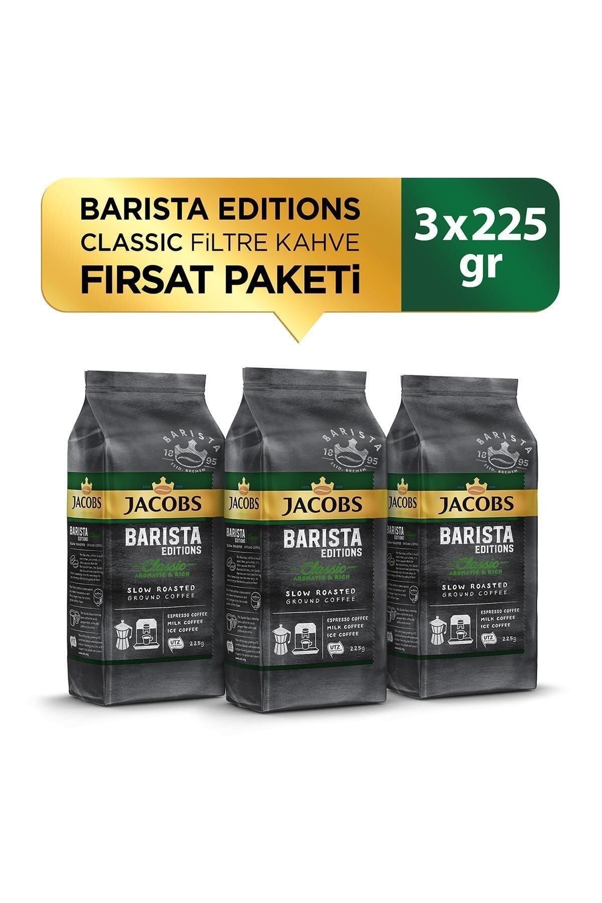 Jacobs Barista Editions Classic Filtre Kahve 225 gr X 3 Adet
