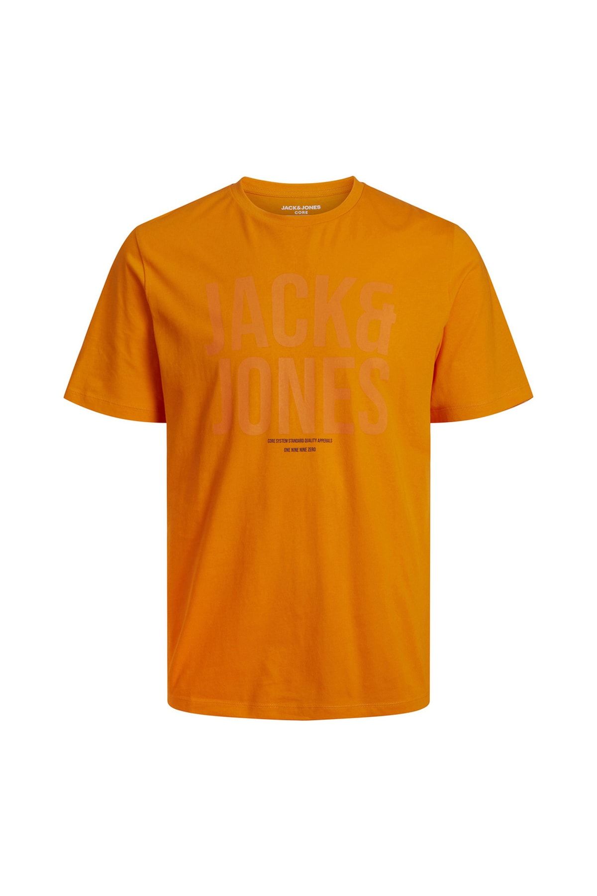 Jack & Jones Bisiklet Yaka Baskılı Turuncu Erkek T-shirt 12245730_jcotonal Tee Ss Crew Neck