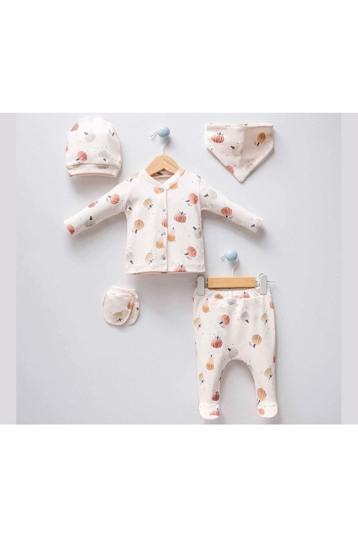 Maxbabi Balkabağı 5li Unisex Bebek Set 0 3 m