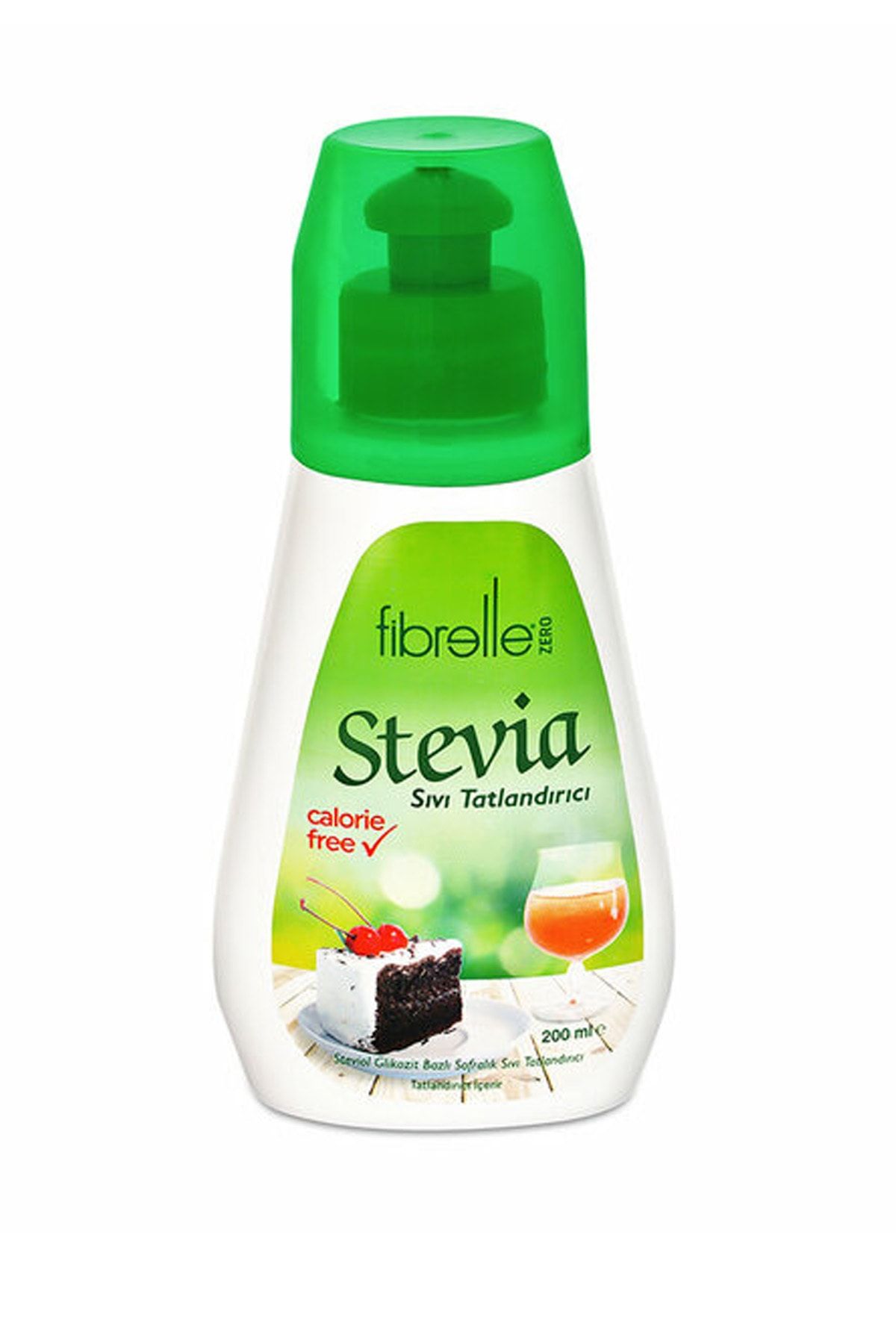 Fibrelle Zero Sıvı Tatlandırıcı 200 ml (STEVİA BAZLI) Sıvı Stevia