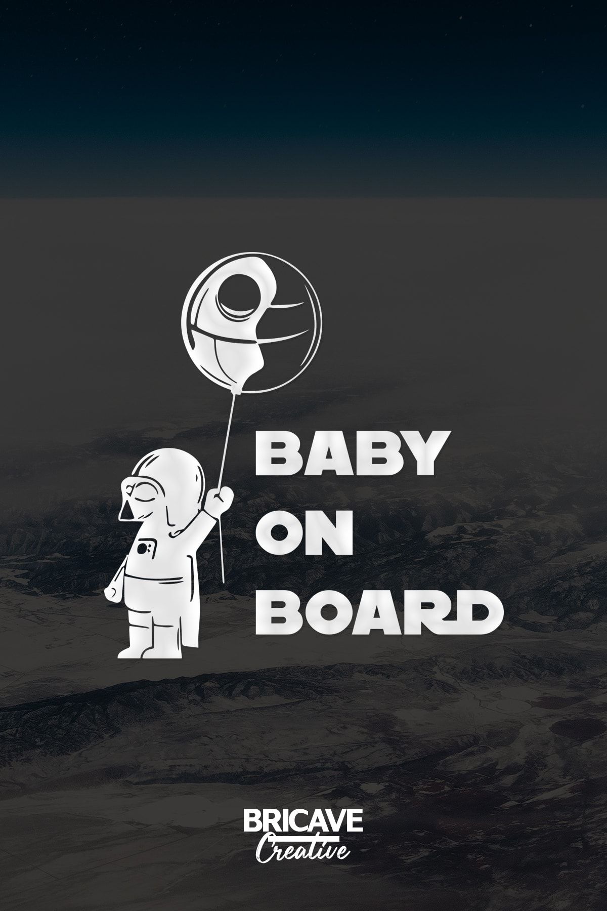 Bricave Baby On Board Starwars Araba Sticker 28x29cm