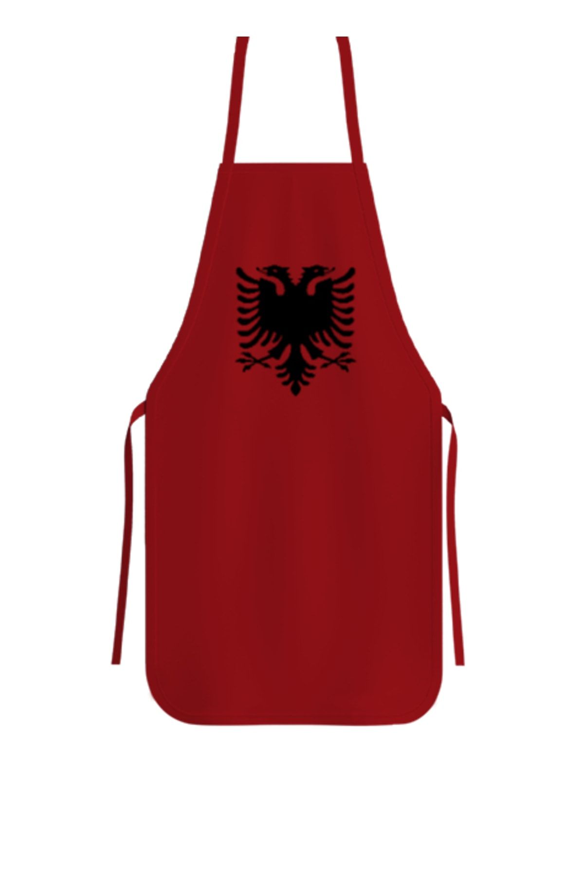 Tisho Arnavutluk,albania,arnavutluk Bayrağı,arnavutluk Logosu,albania Flag. Kırmızı Mutfak Önlüğü