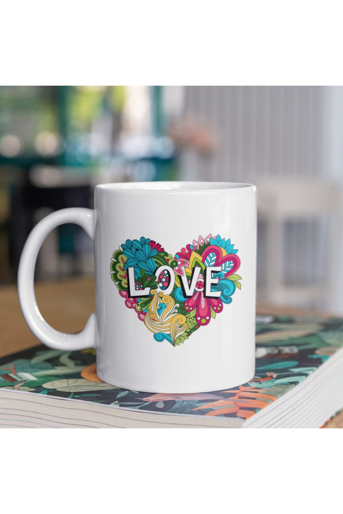 Favori Gift Love Yazılı Özel Tasarım Baskılı Kupa Bardak