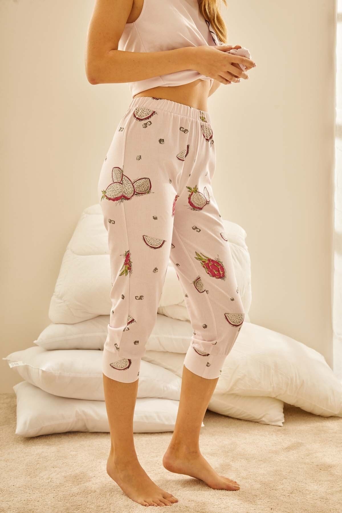 Hays Kadın Pamuklu Kapri Pijama Altı