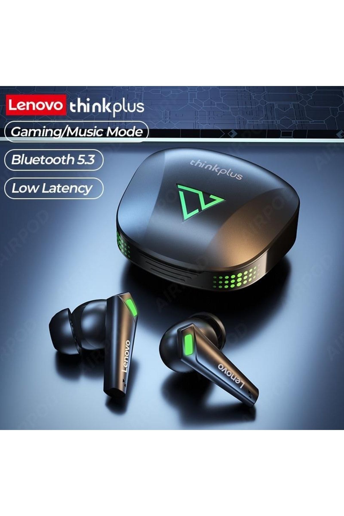 LENOVO Xt85 Kablosuz Bluetooth Kulakiçi Kulaklık - Siyah