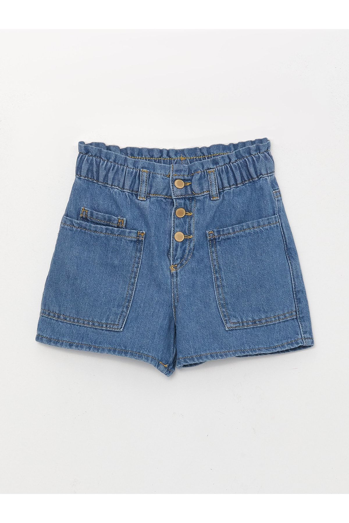 LC Waikiki Basic Kız Çocuk Jean Şort