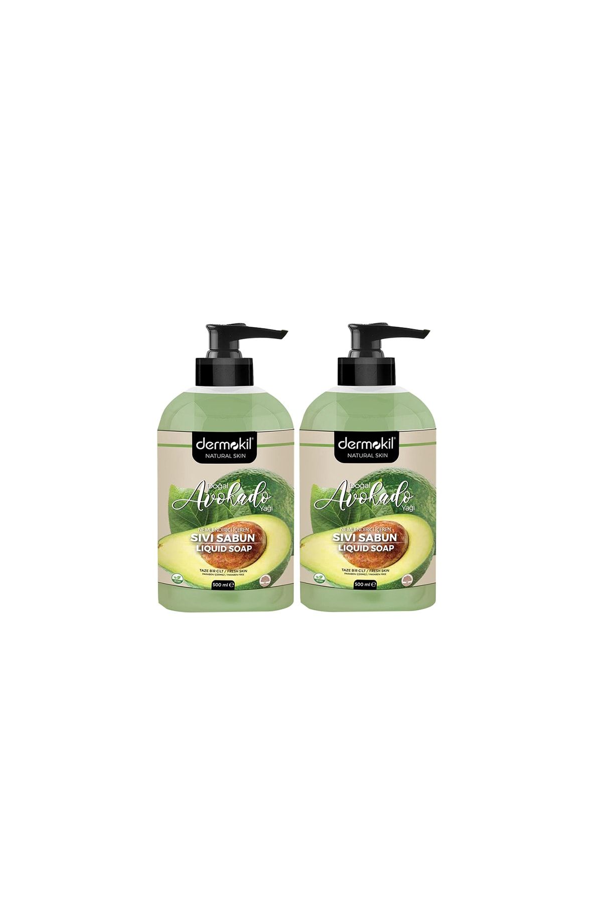 Dermokil Avokado Özlü Doğal Sıvı Sabun 500 ml X 2 Adet
