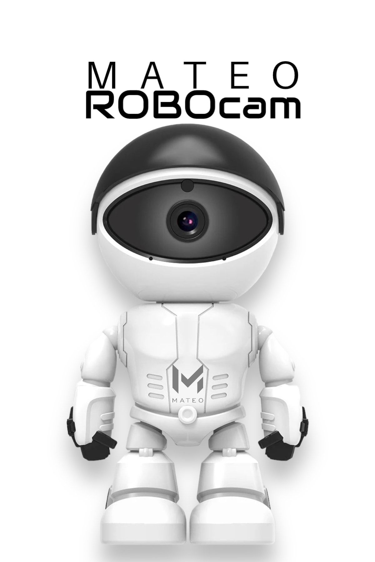 MATEO Akıllı Kamera Robocam Wıfı 1080p Fhd Uzak Izleme Paylaşma Kayıt Izleme