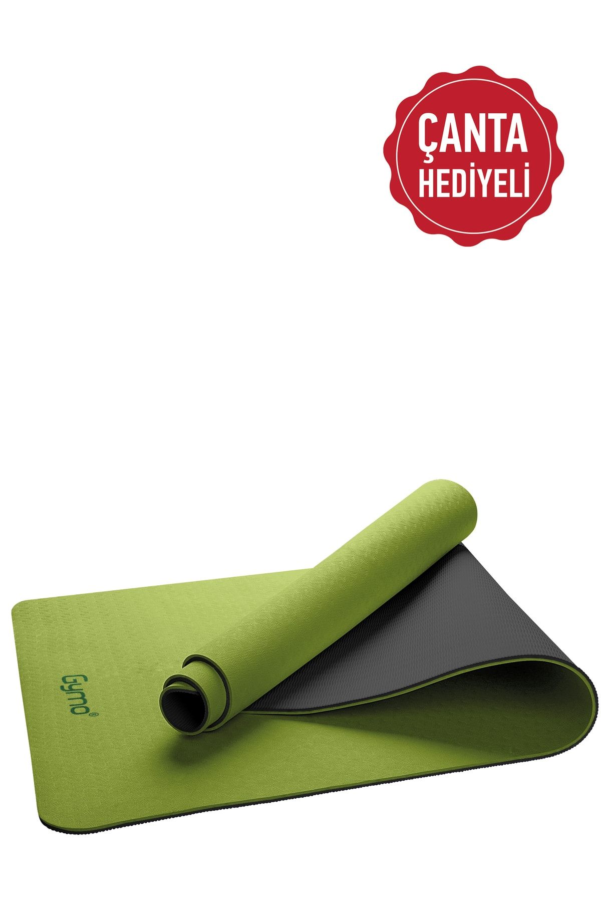 Gymo Ekolojik 6mm Tpe Yoga Matı Pilates Minderi Yeşil