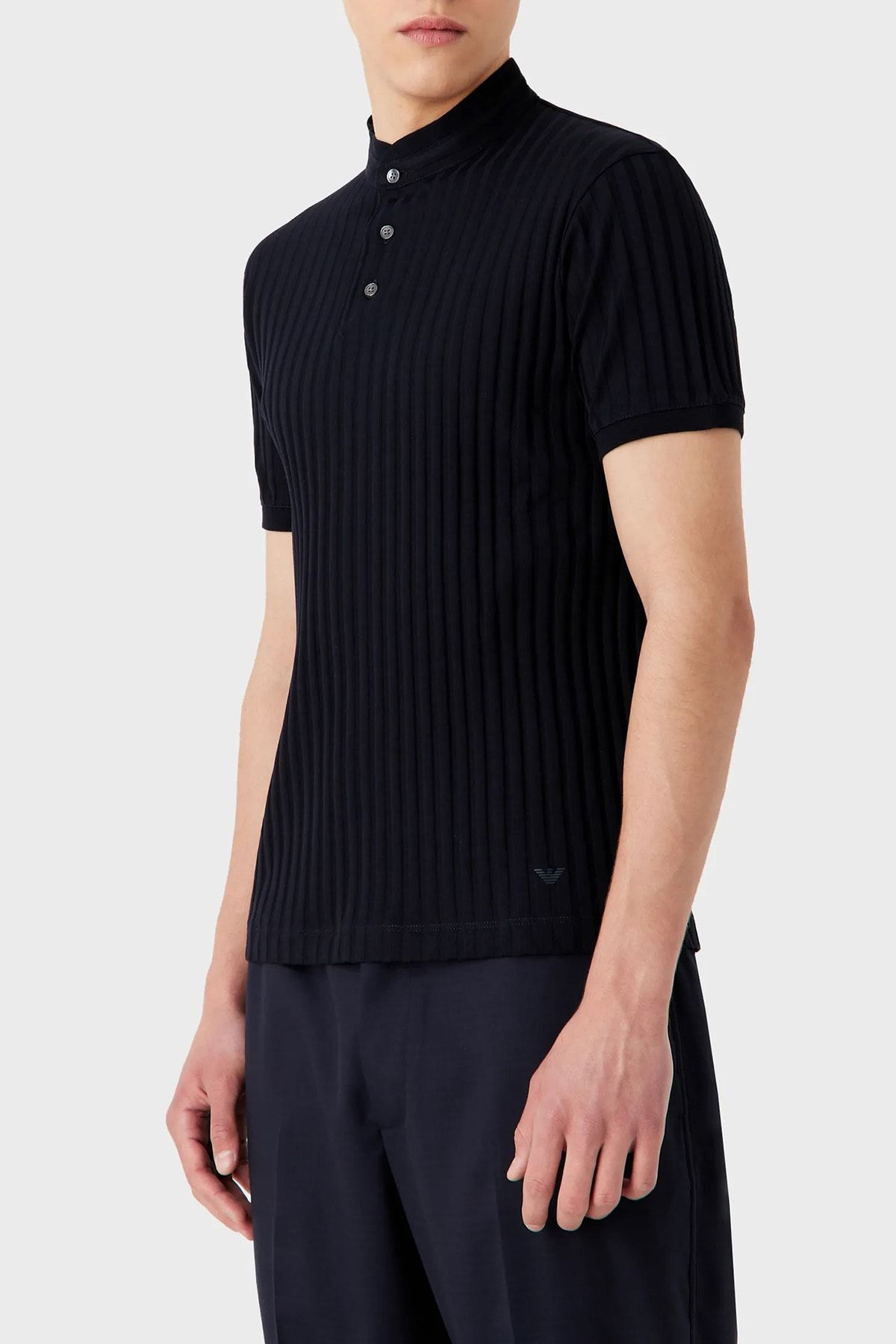 Emporio Armani Pamuk Regular Fit Triko Düğmeli Polo T Shirt Erkek Polo T Shirt 3r1f71 1jgyz 09