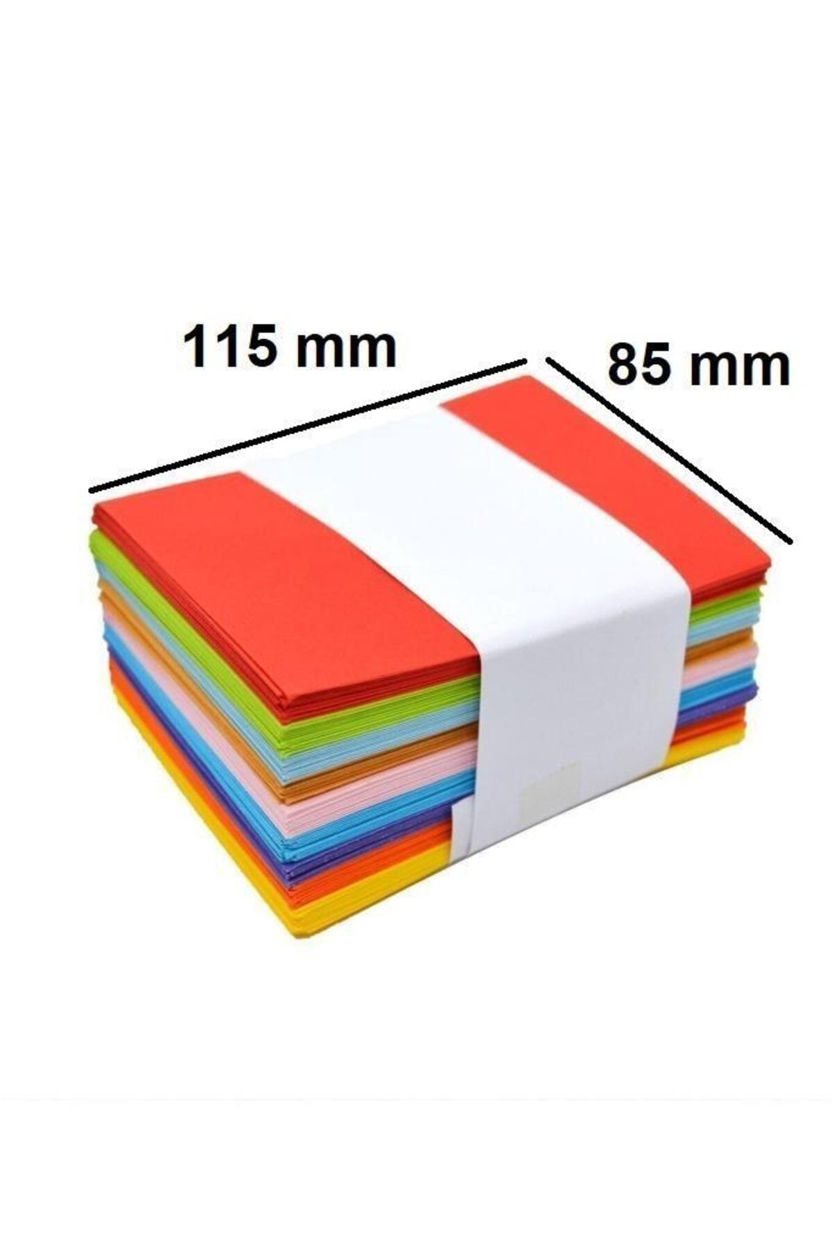 İstisna 100 Adet Midi Zarf 85mmx115mm 10 Renk Zarf Hediye Doğum Günü Dilekleri Zarfı