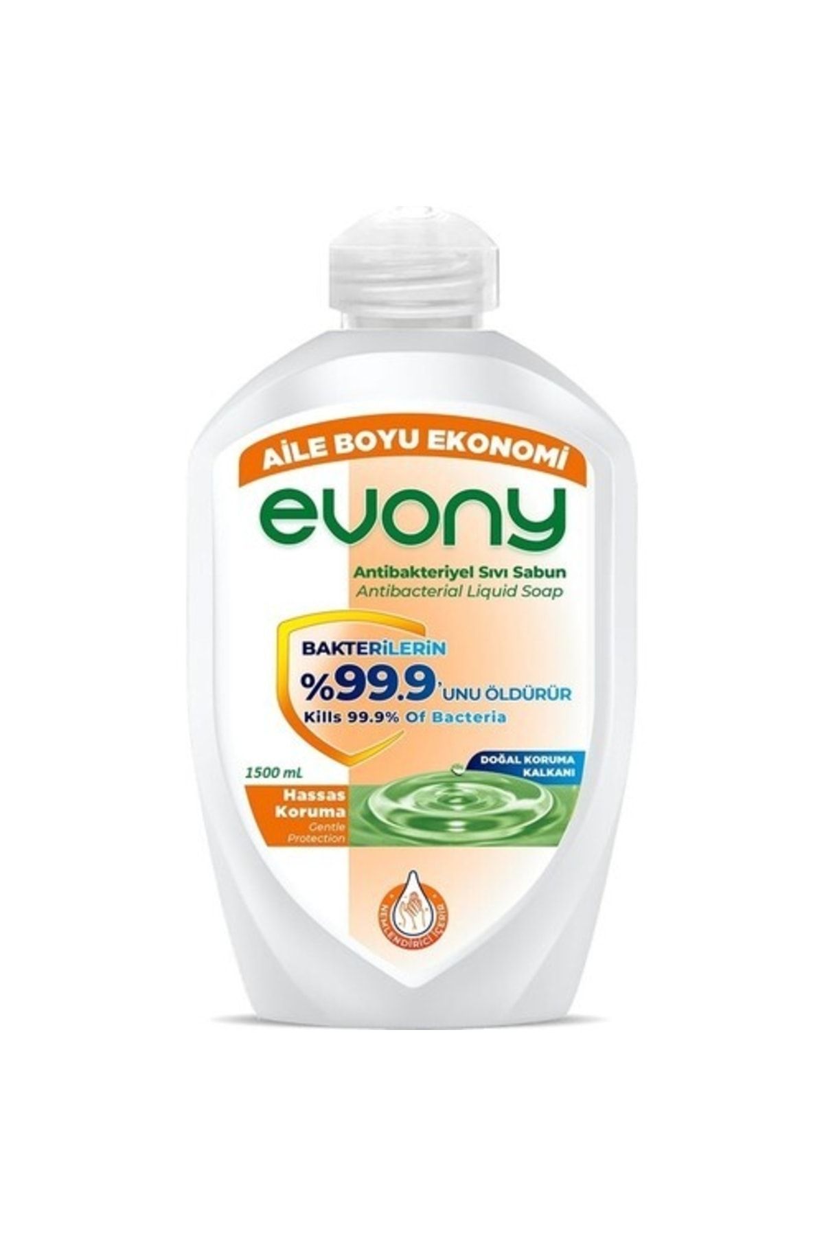 Evony Antibakteriyel Sıvı Sabun Soft Care 1500ml