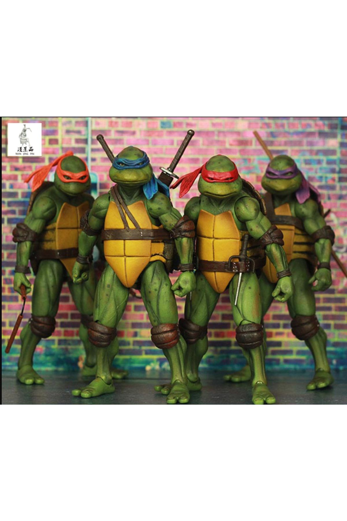 hediyeconcepti 4 Adet Genç Mutant Ninja Kaplumbağalar Leonardo Donatello Raphaelaction Figür Set Obje