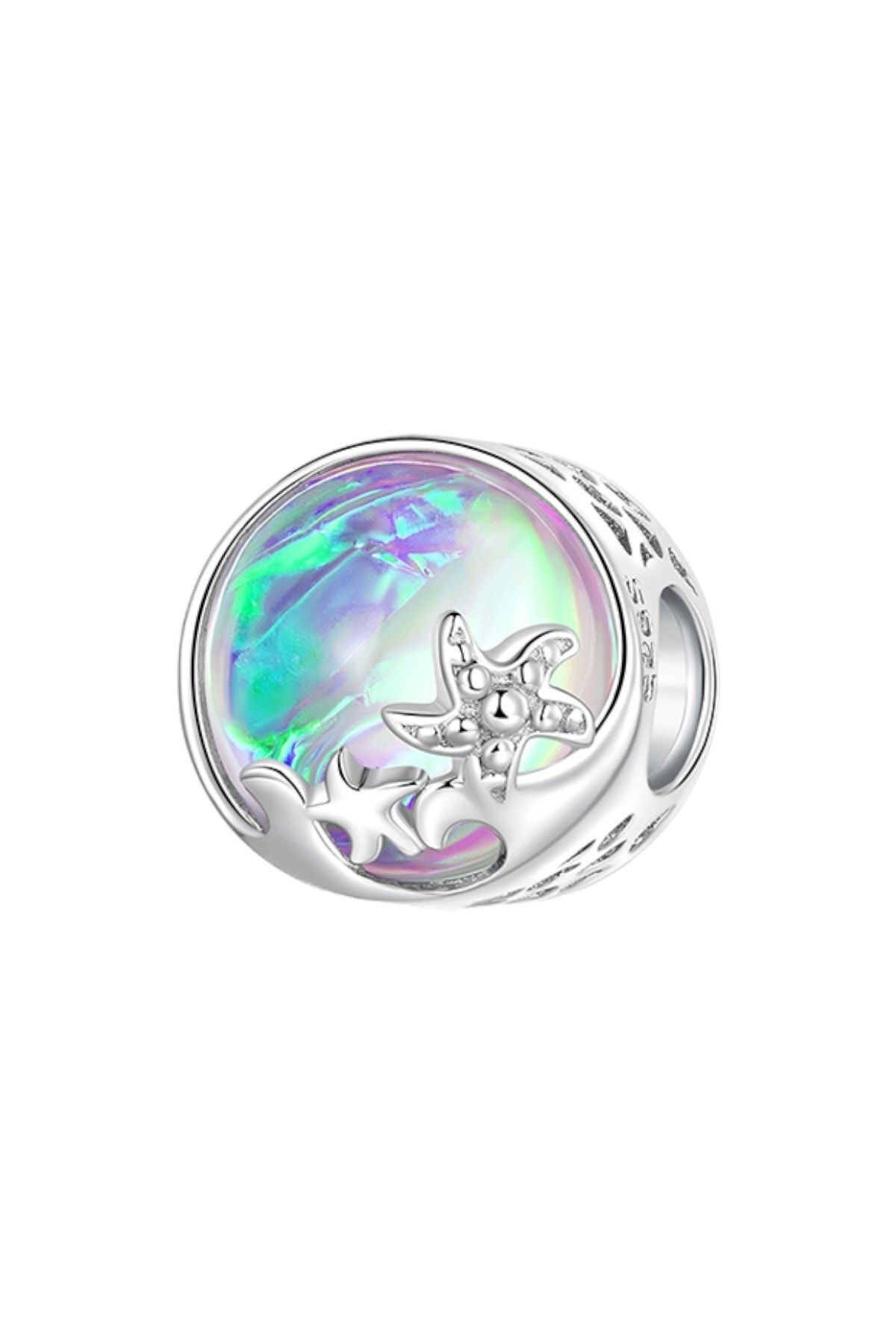 Dumledo Okyanusta Deniz Yıldızları Charm | 925 Ayar Gümüş