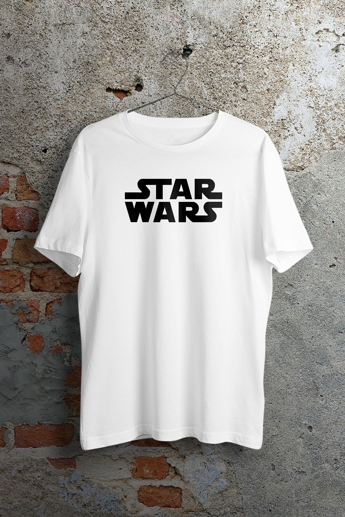 WePOD Star Wars Original Baskılı Beyaz Kısa Kollu Unisex Tişört