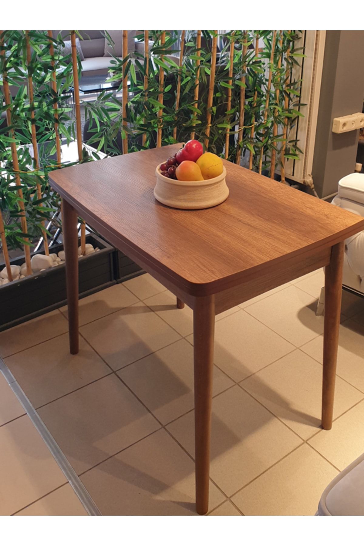evinegöre mobilya Mutfak Masası Mini %100 Mdf Açılabilir Yemek Masası