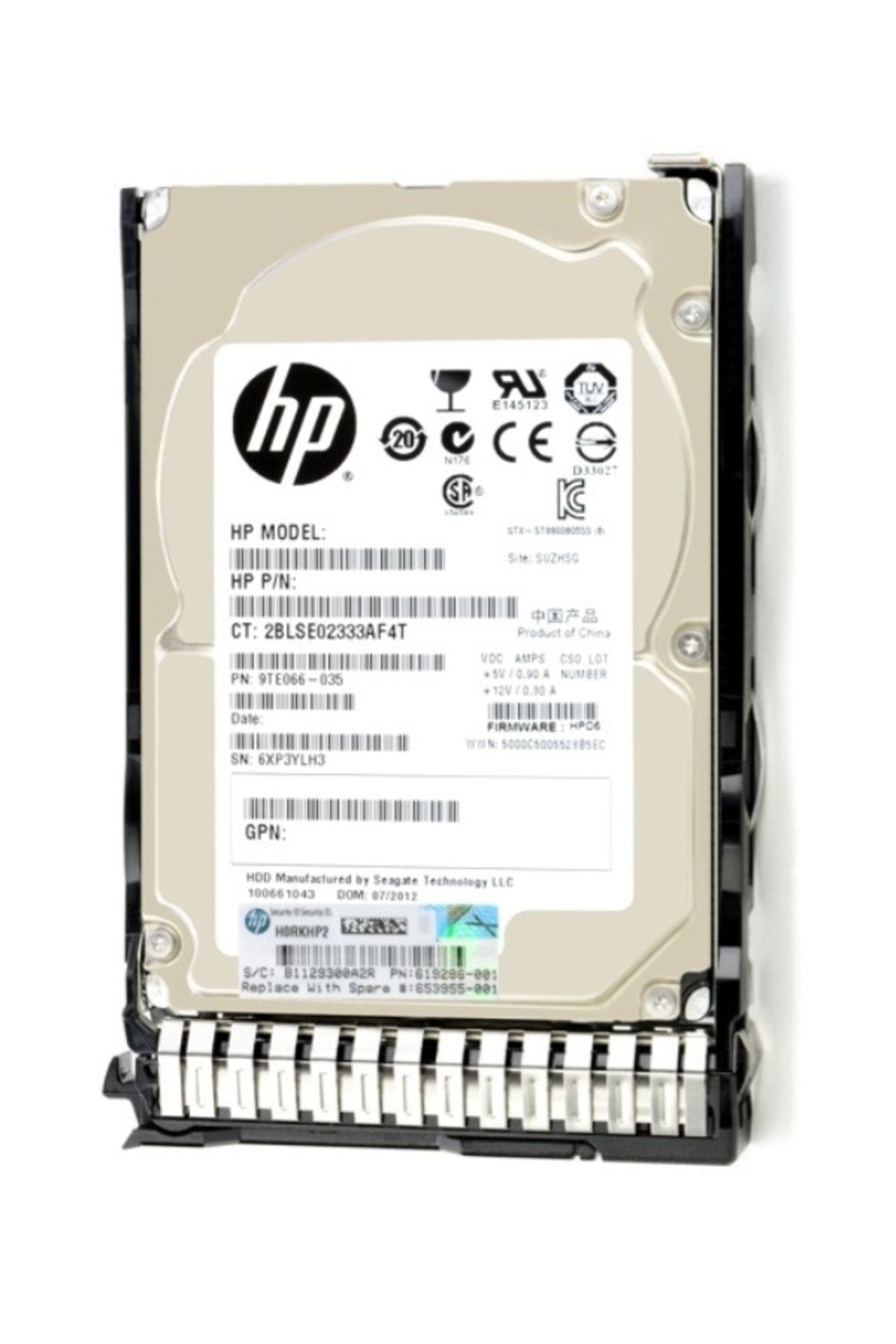 HP 1.2 Tb Sas 12g 10k 2.5 In Hdd P/n: 781514-002