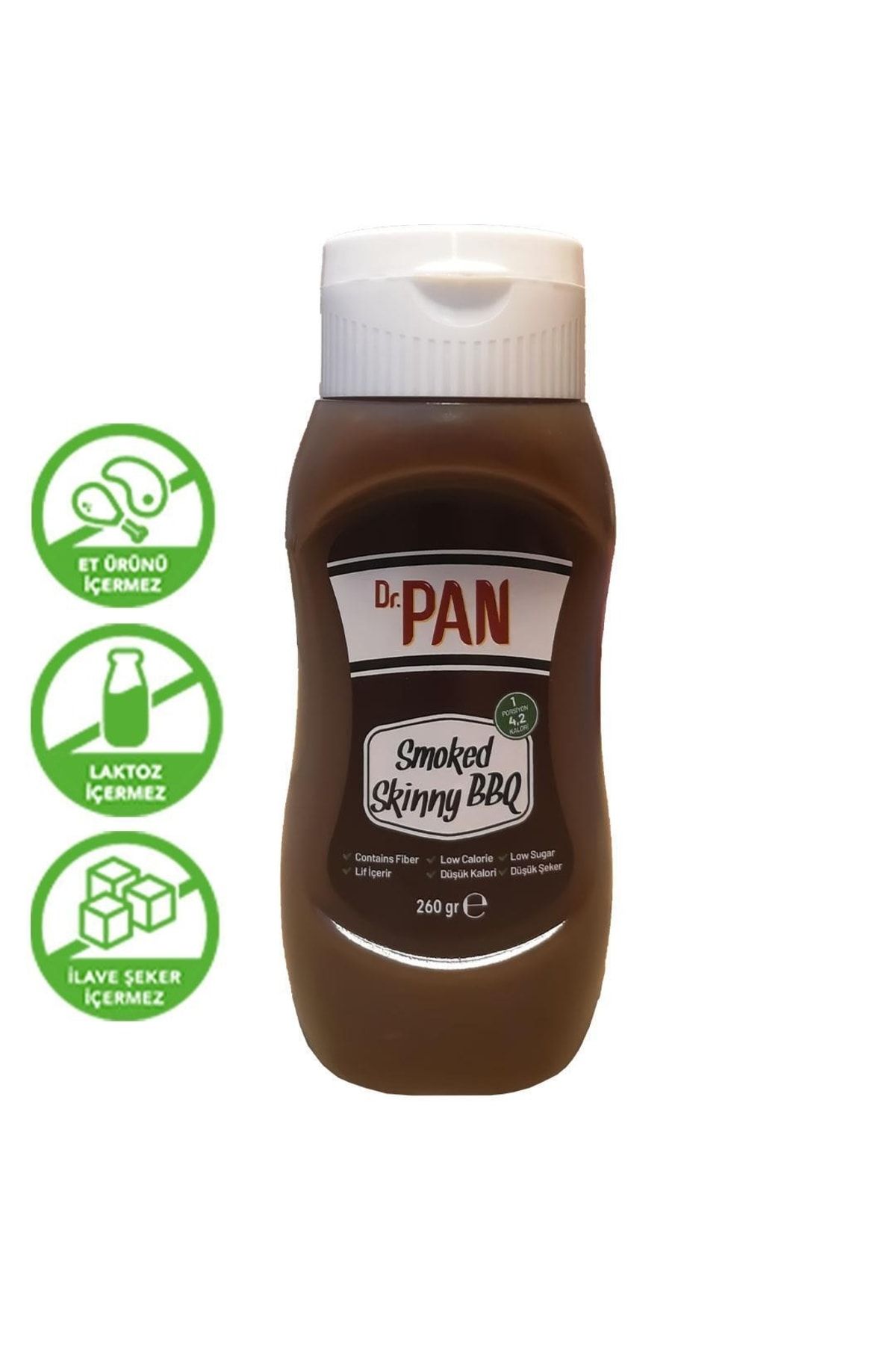 Dr Pan Dr. Pan Smoked Skinny Bbq Şeker Ilavesiz Enerjisi %80 Azaltılmış Tütsü Aromalı Barbekü Sos 260 Gr