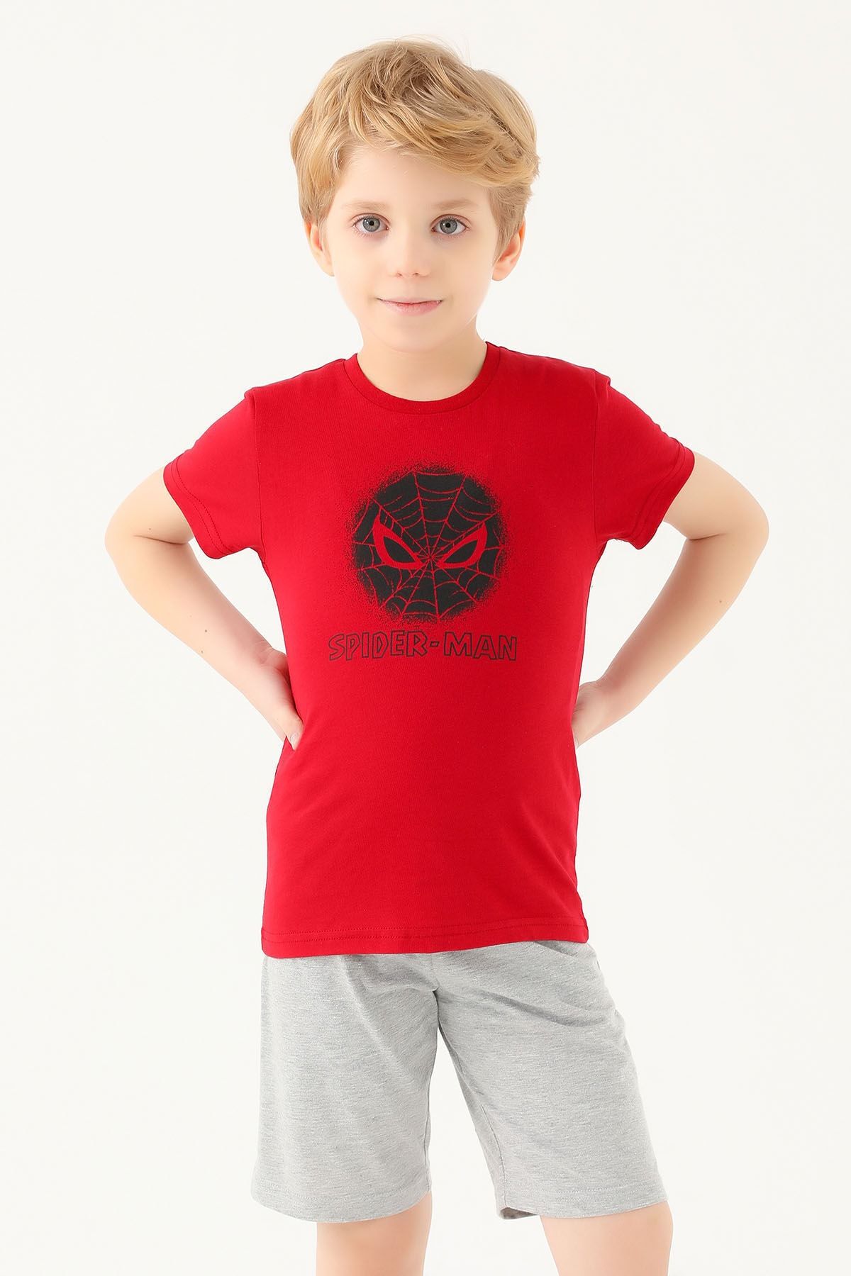 Spiderman Spıder-man Erkek Çocuk T-shırt Kırmızı