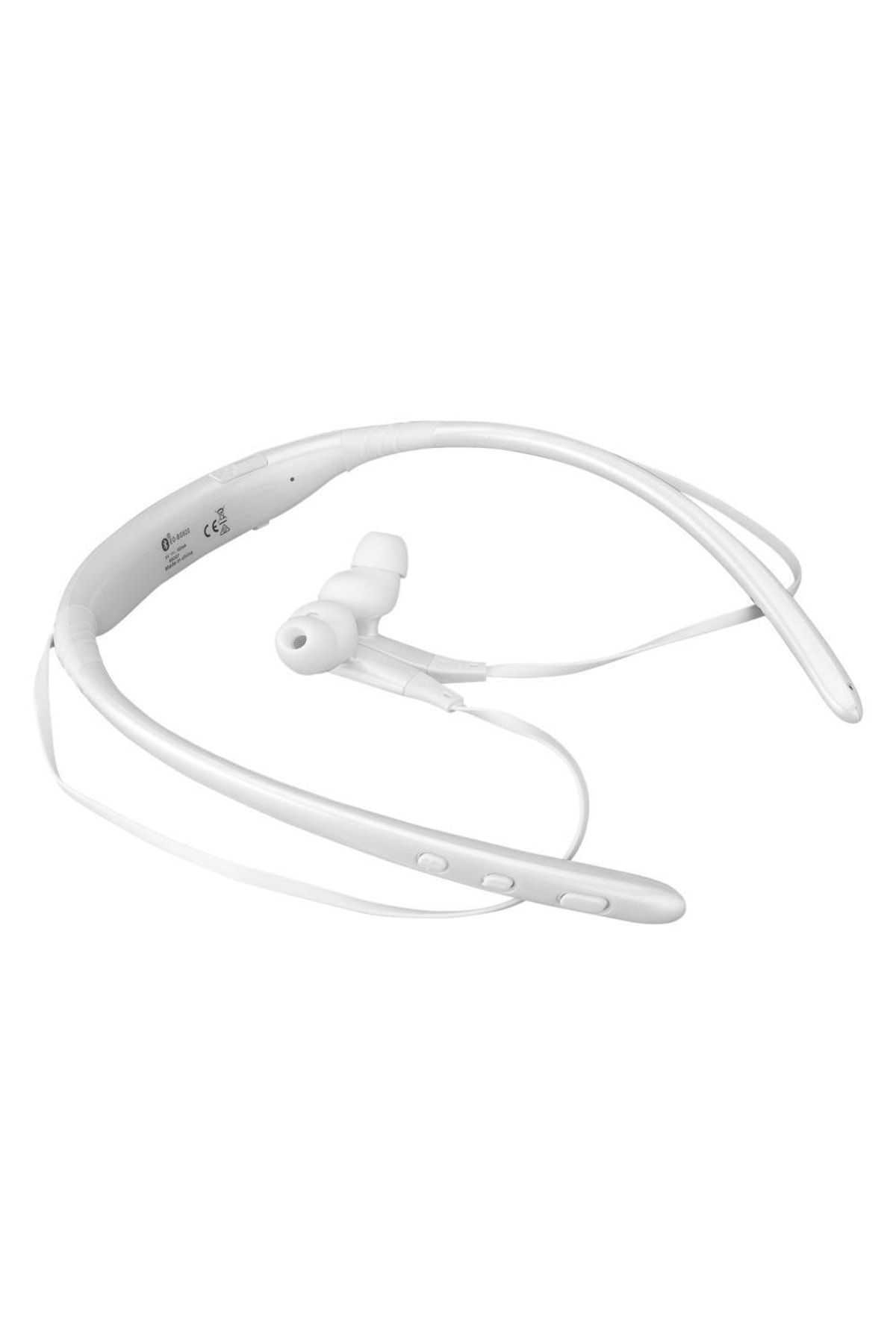 Hytech Hy-xbk100 Beyaz Boyun Askılı Mıknatıslı Bluetooth Spor Kulak Içi Kulaklık & Mikrofon