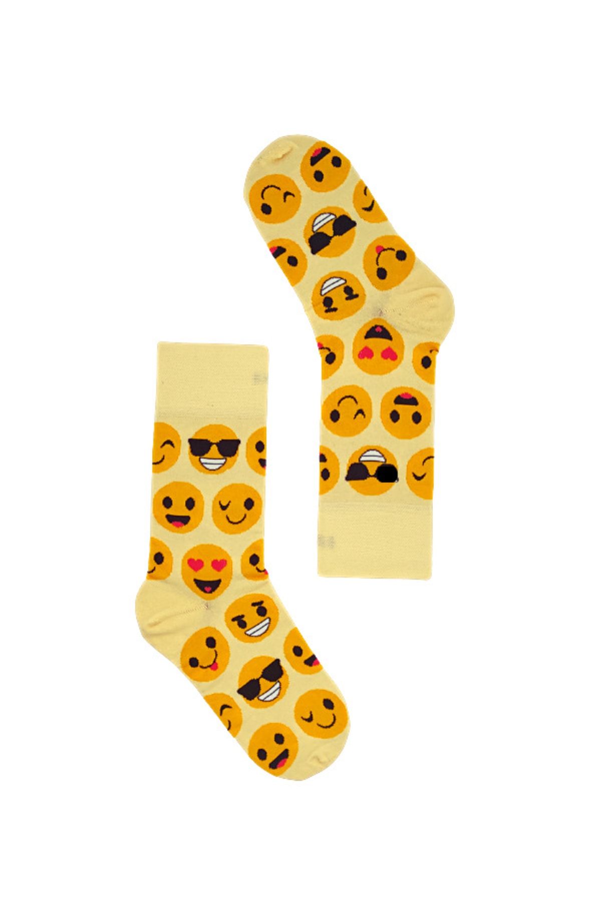 Happy Socks Ithal Özel Seri Unisex More Smiley Renkli Soket Çorap