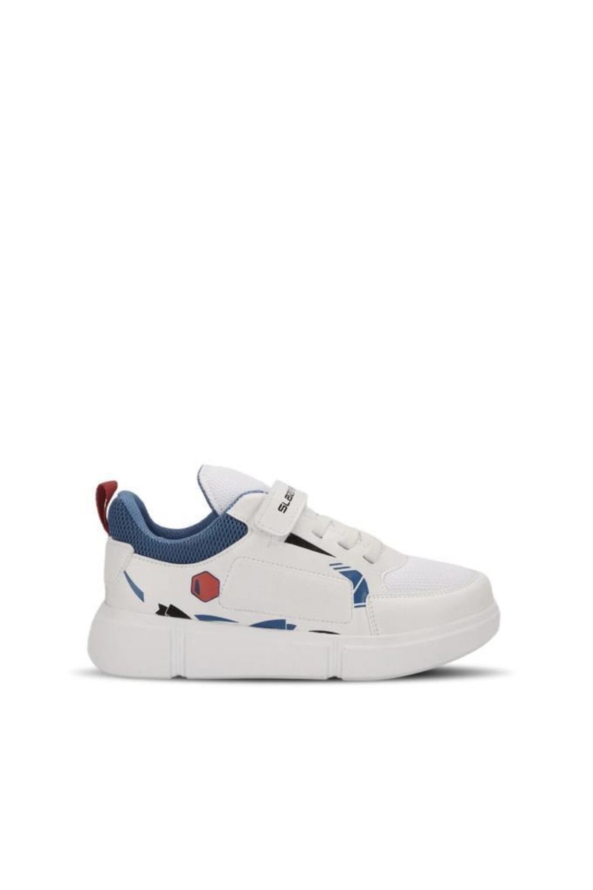 Slazenger Kepa Sneaker Unisex Çocuk Ayakkabı Beyaz / Saks Mavi SA13LP019-033