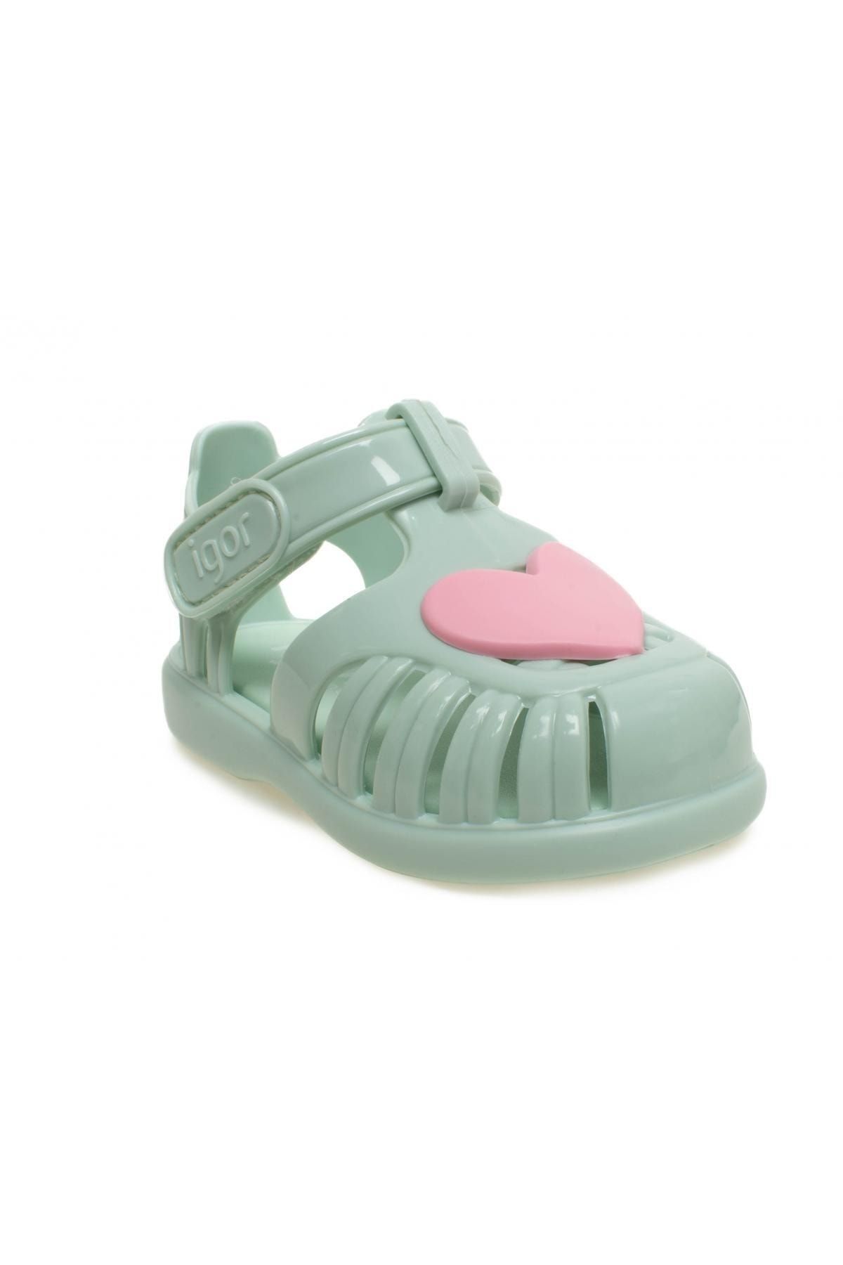 IGOR S10310 Tobby Gloss Love Yeşil Çocuk Sandalet