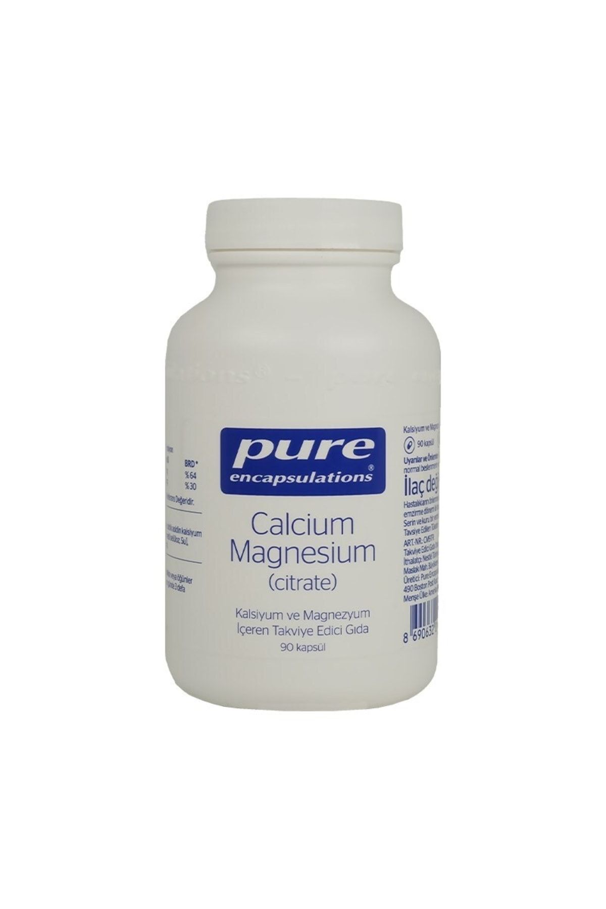 Pure Encapsulations Calcium Magnesium (citrate) 90 Kapsül
