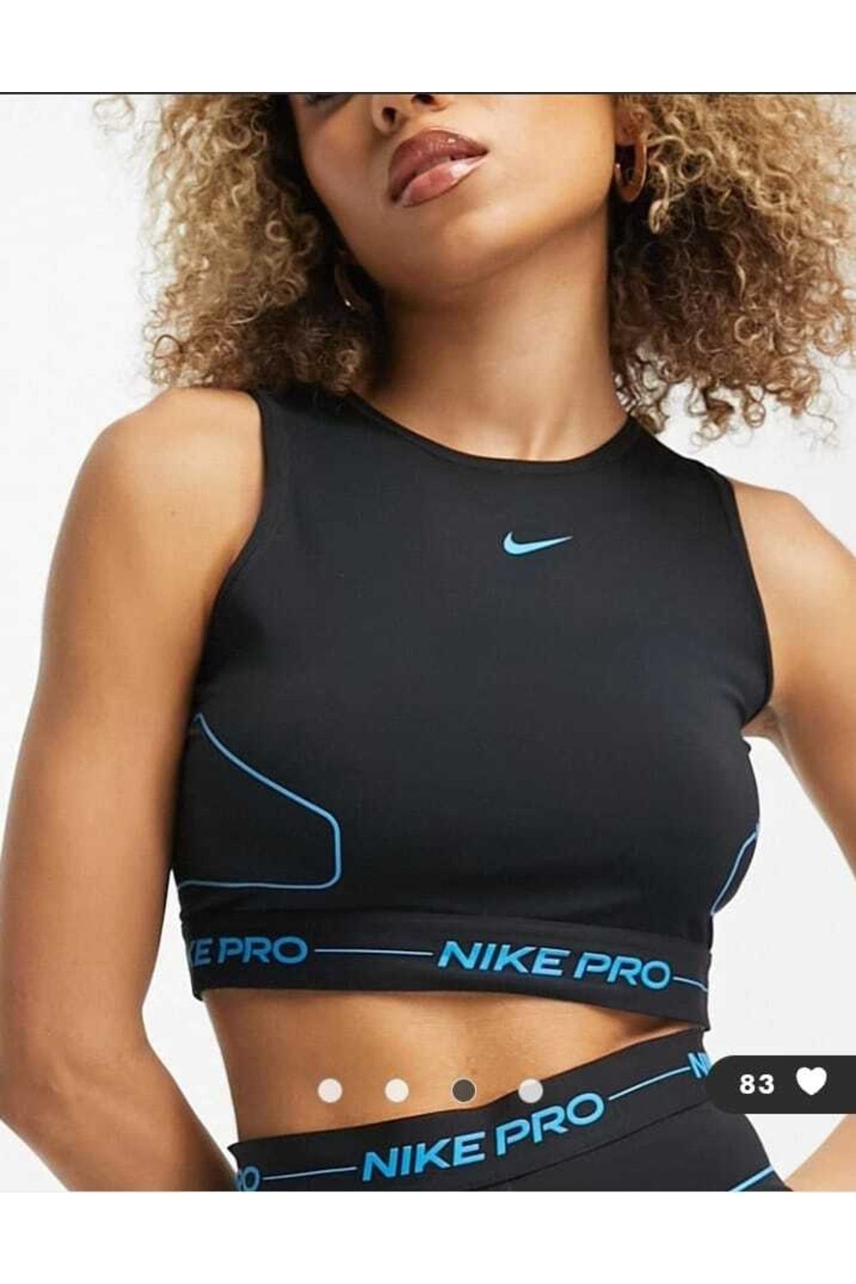 Nike Pro Dri-fit Essential Slim Crop Training Kadın Atlet Cngstore