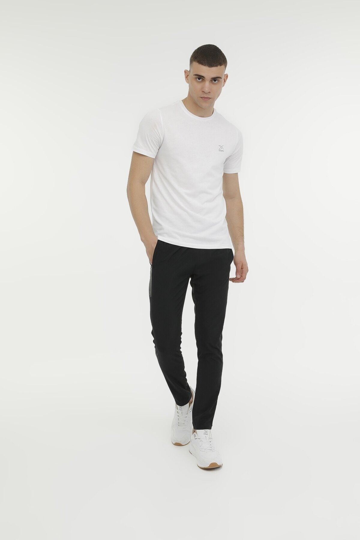 Kinetix M-sn220 Bsc C T-shırt 3fx Beyaz Erkek Kısa Kol T-shirt