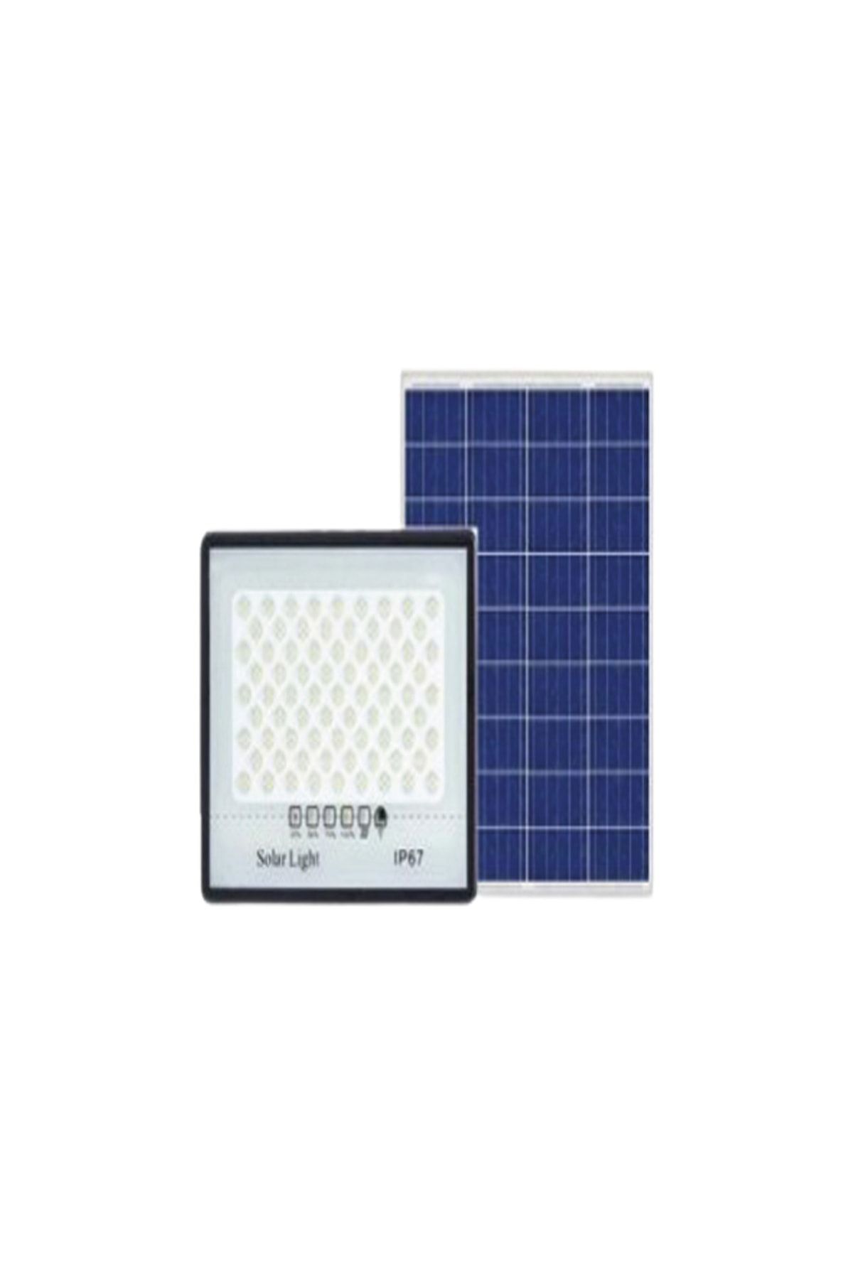 Lexron Solar Güneş Enerjili 100 Watt Kumandalı Led Aydınlatma Projektör