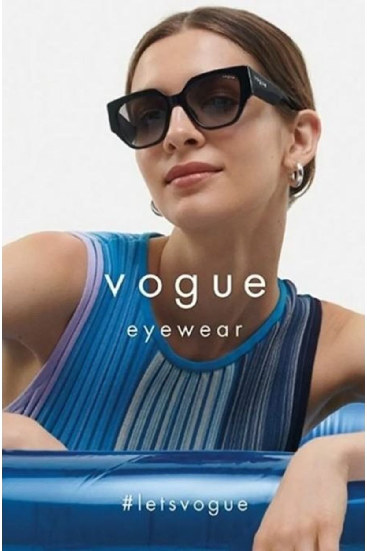 Vogue Kadın Güneş Gözlüğü Siyah 5409s W44/11 52 18 140