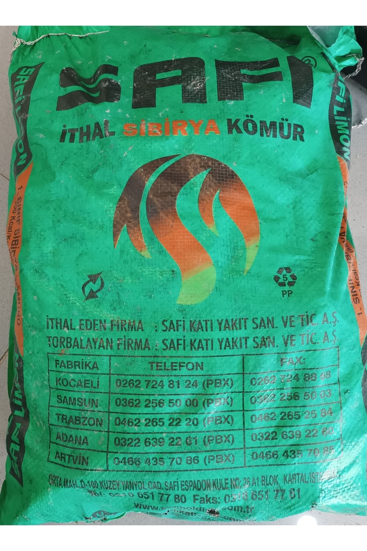 safi Ithal Sibirya Kömürü (limon Kömürü) Sobalık 25 Kg