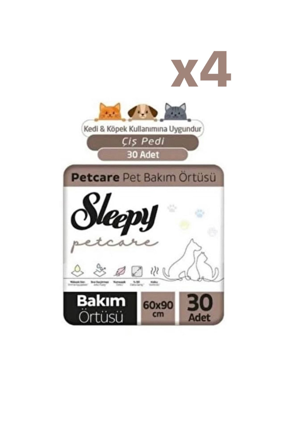 Sleepy Çiş Pedi Petcare Kedi Ve Köpek Kullanımına Uygun 120 Adet